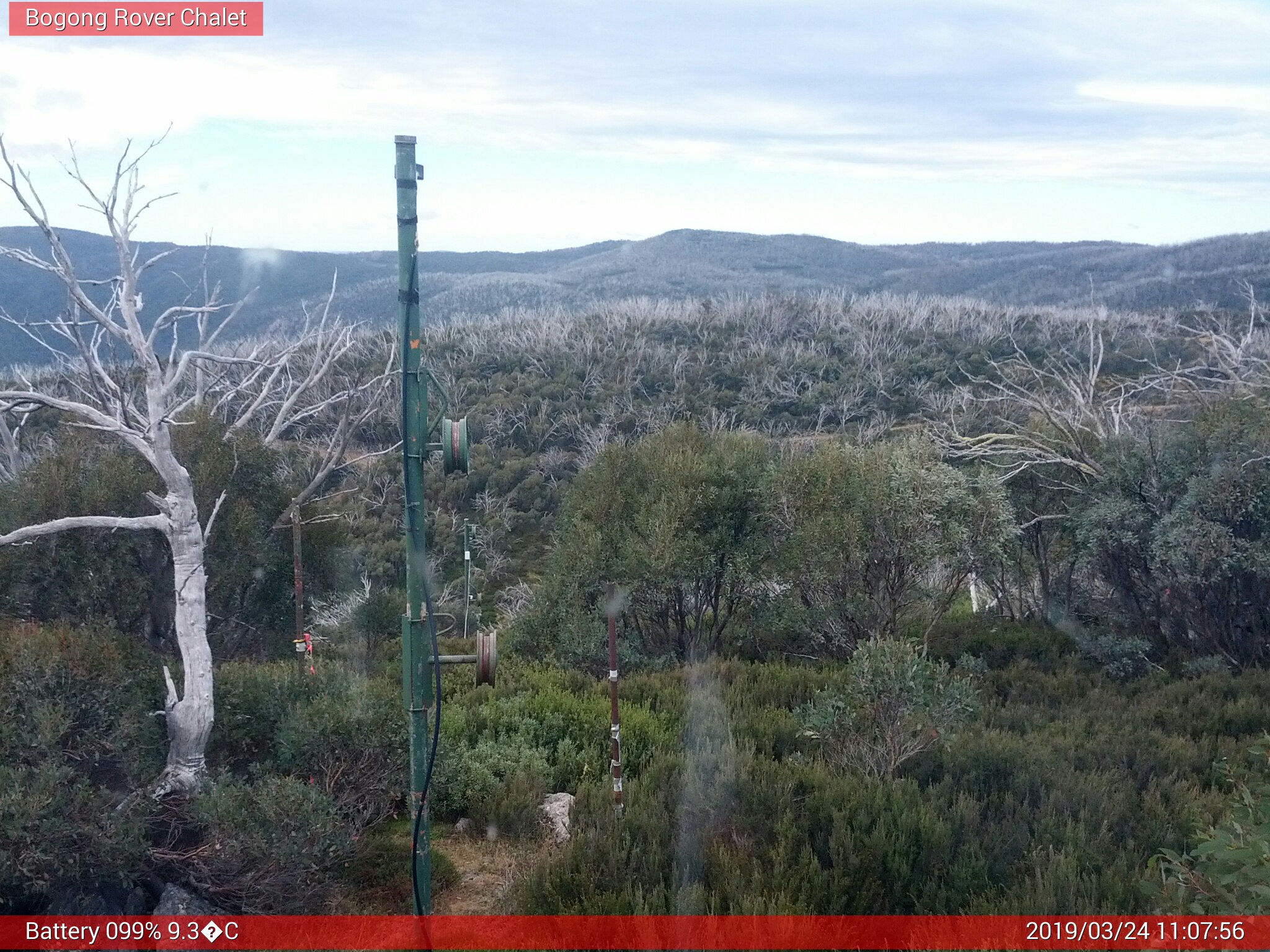 Bogong Web Cam 11:07am Sunday 24th of March 2019