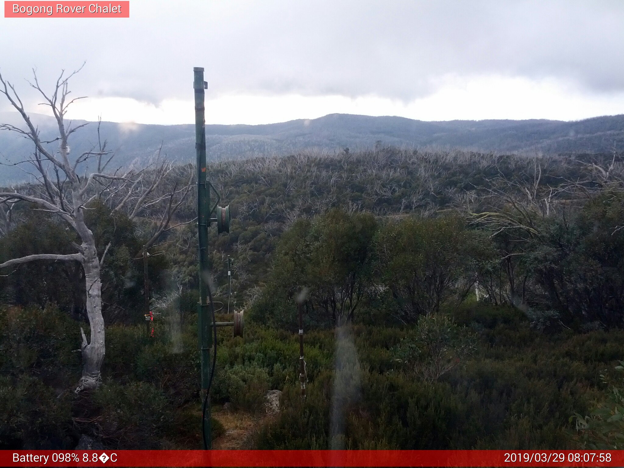 Bogong Web Cam 8:07am Friday 29th of March 2019