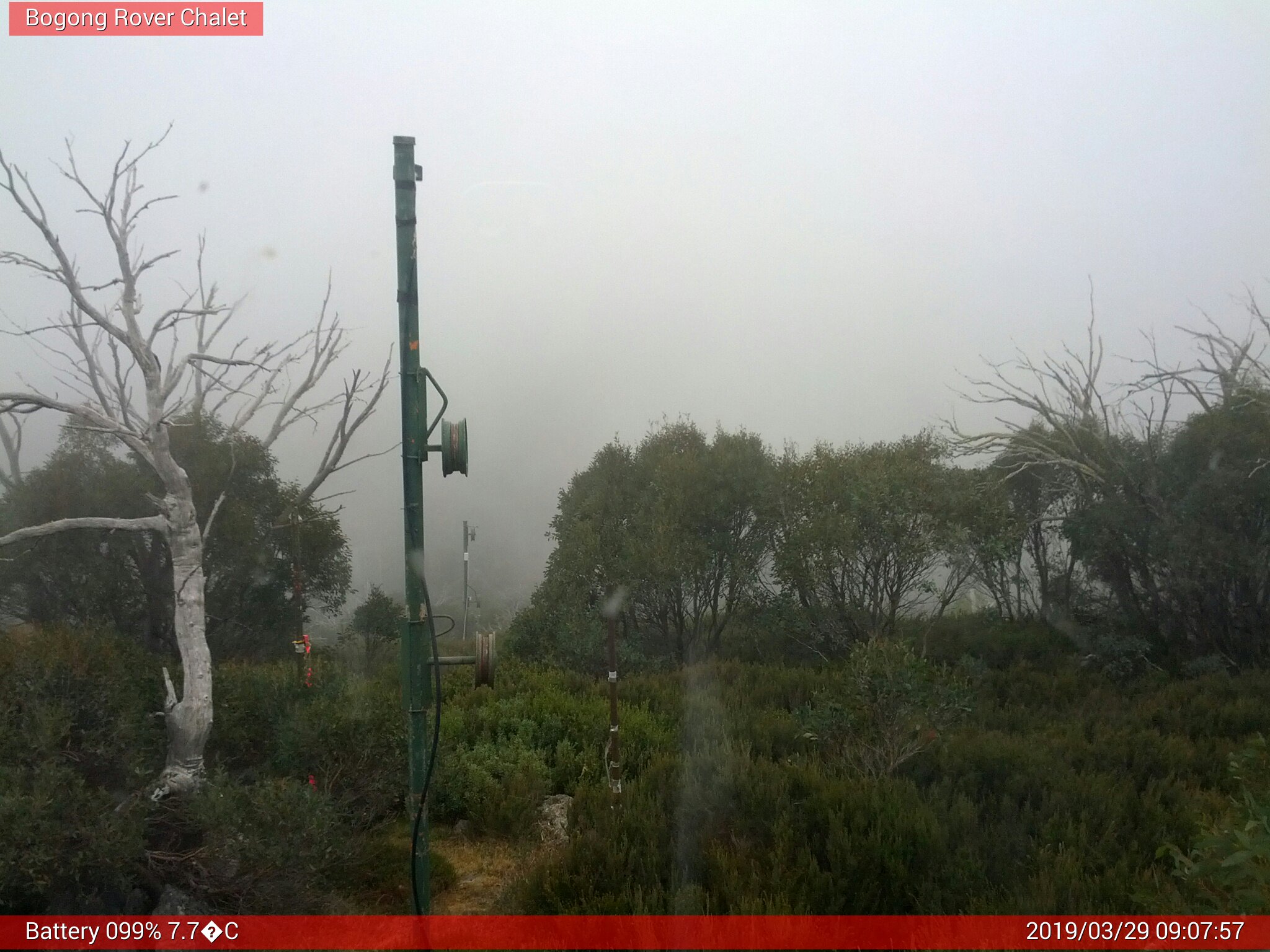 Bogong Web Cam 9:07am Friday 29th of March 2019