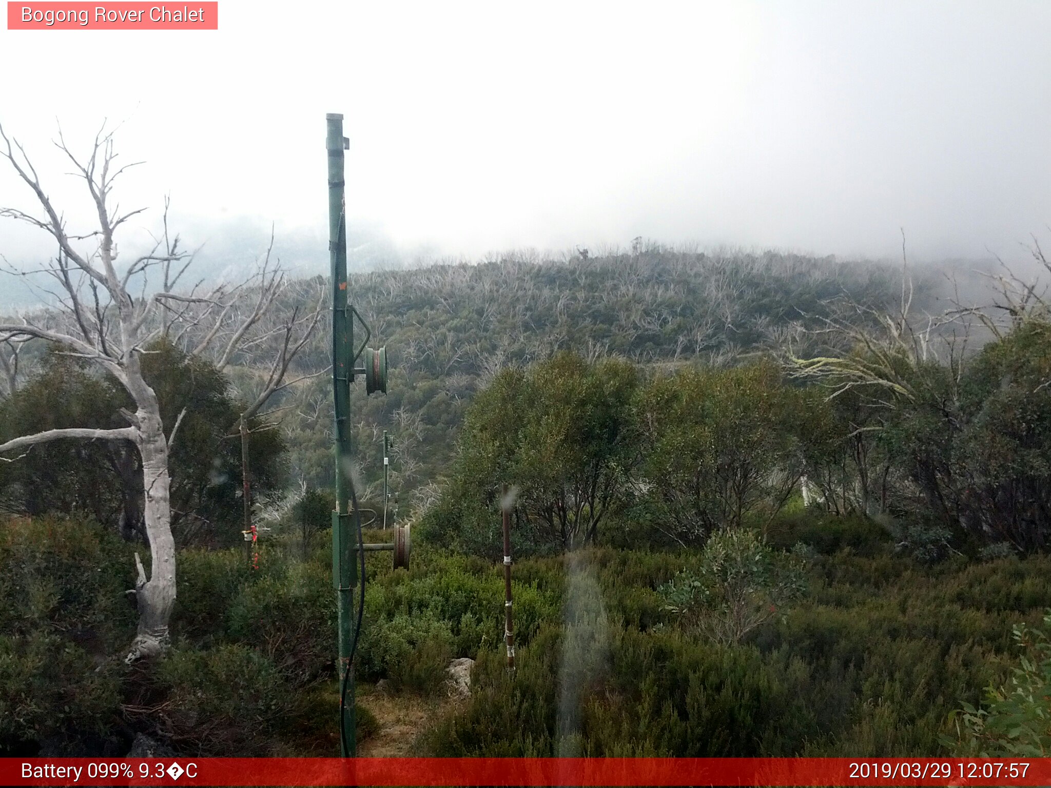 Bogong Web Cam 12:07pm Friday 29th of March 2019