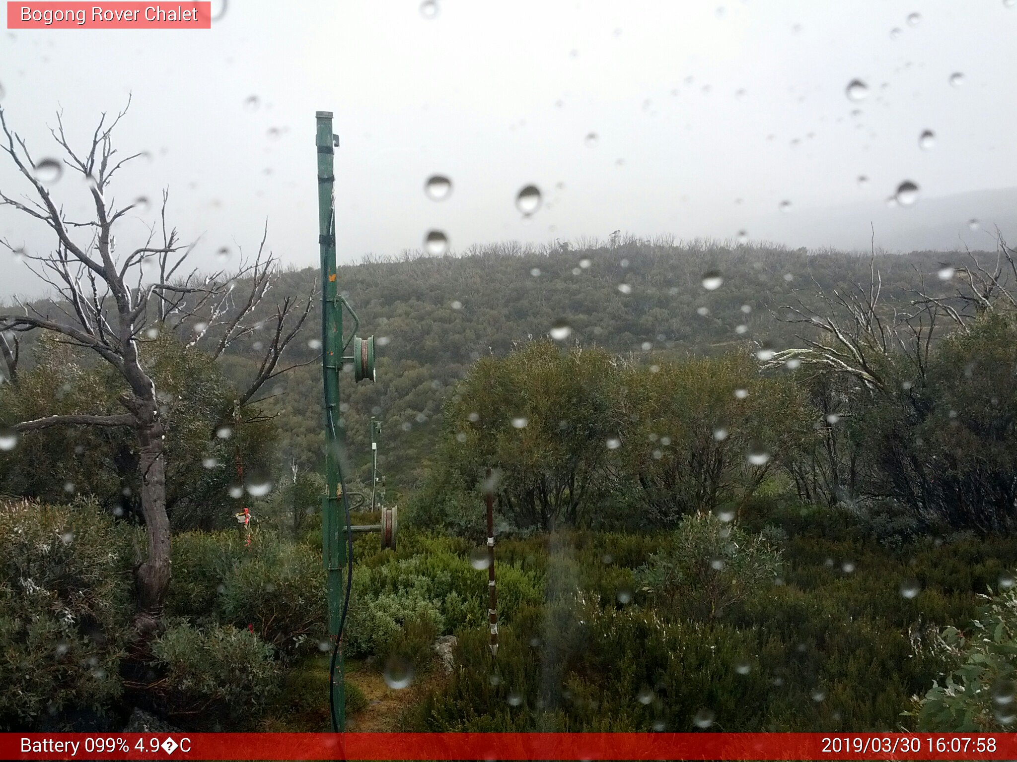 Bogong Web Cam 4:07pm Saturday 30th of March 2019