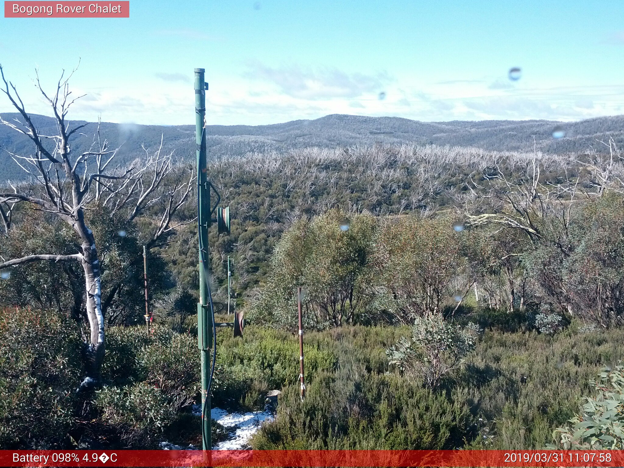 Bogong Web Cam 11:07am Sunday 31st of March 2019