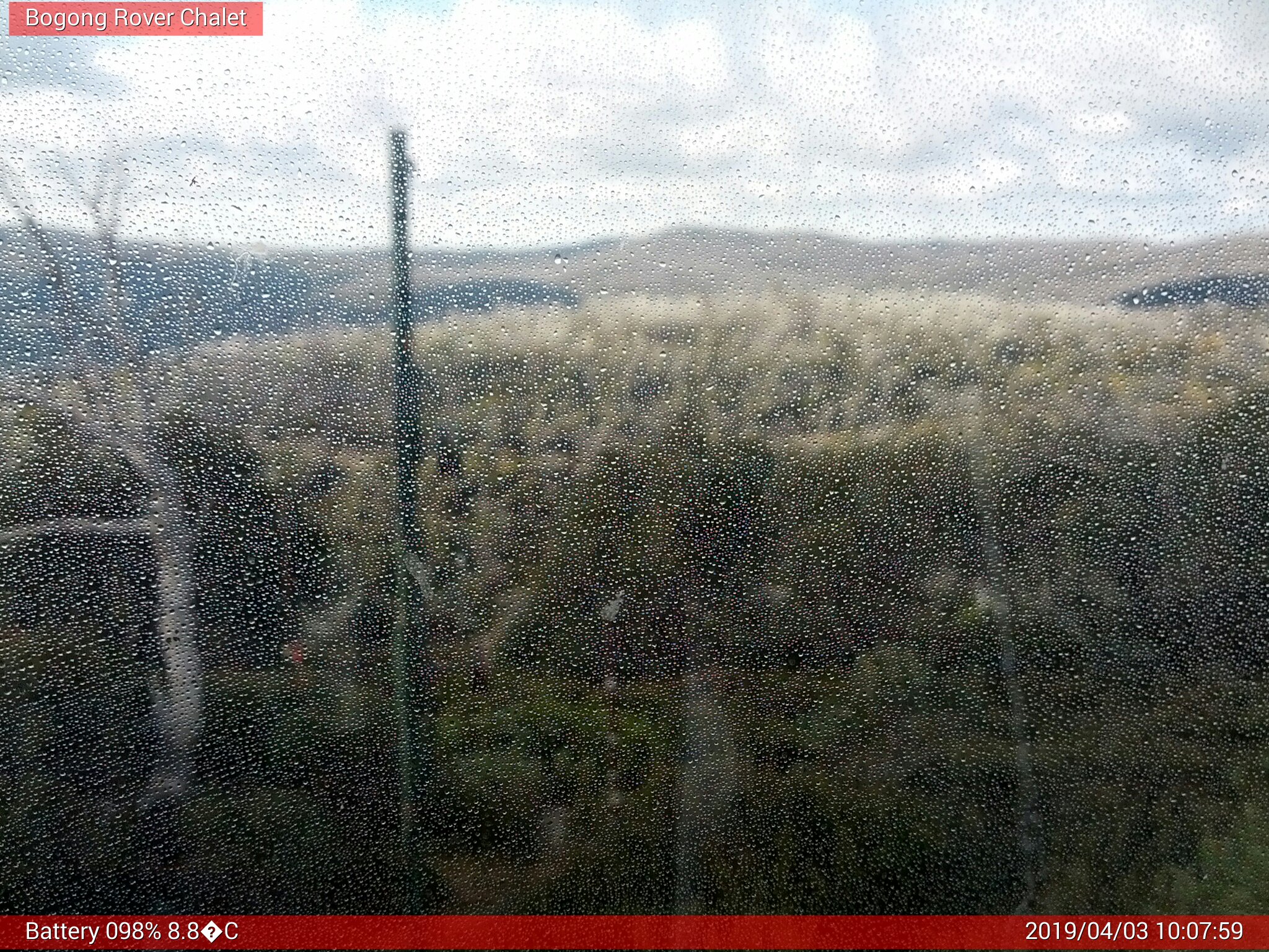 Bogong Web Cam 10:07am Wednesday 3rd of April 2019