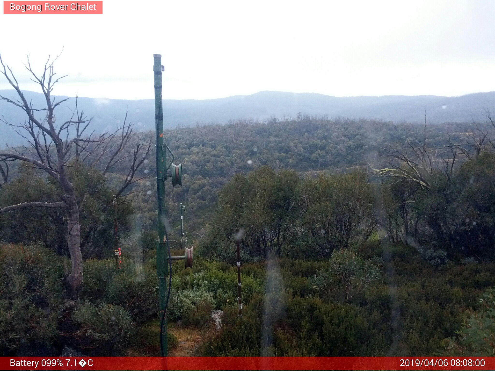 Bogong Web Cam 8:07am Saturday 6th of April 2019