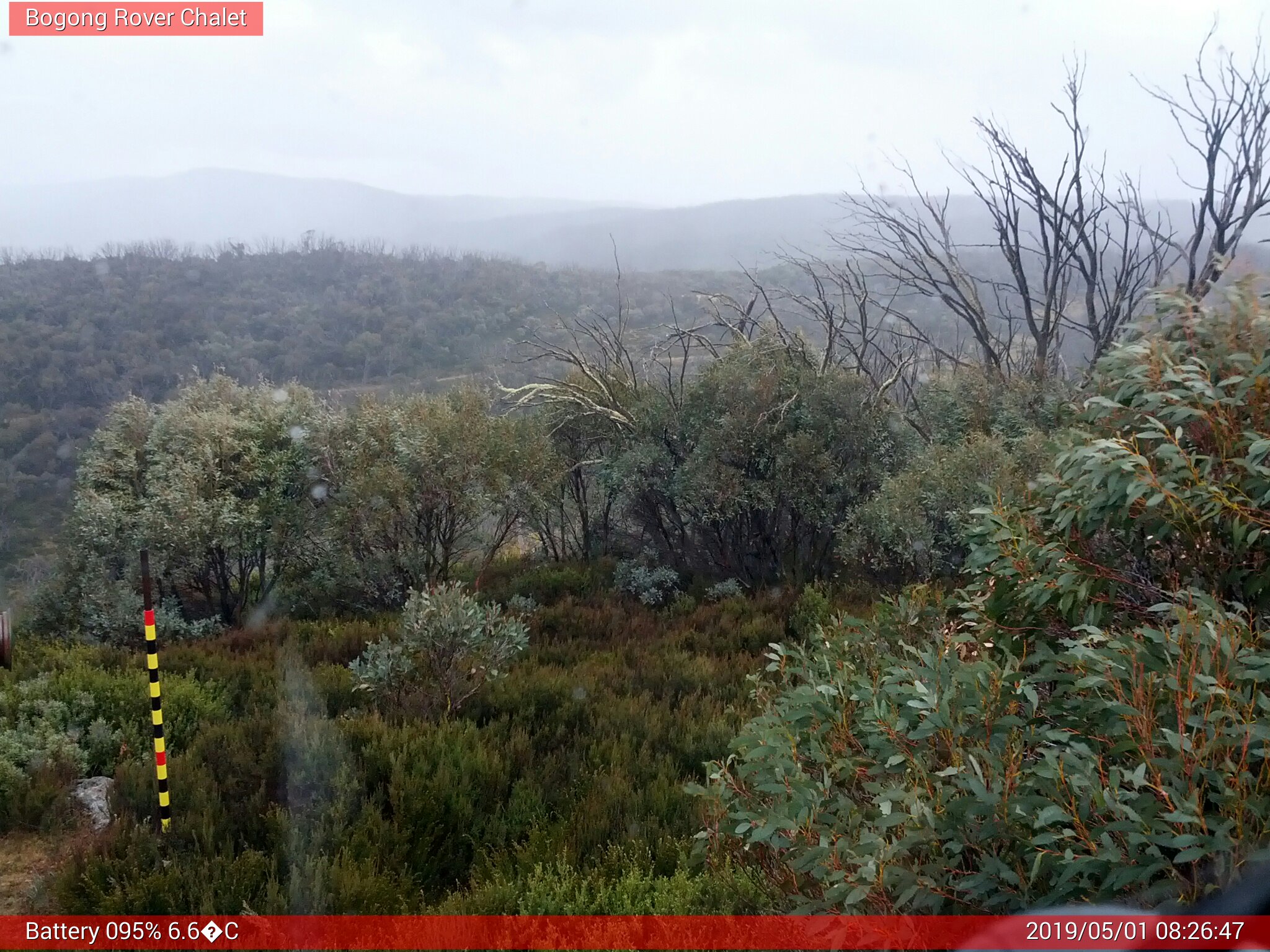 Bogong Web Cam 8:26am Wednesday 1st of May 2019