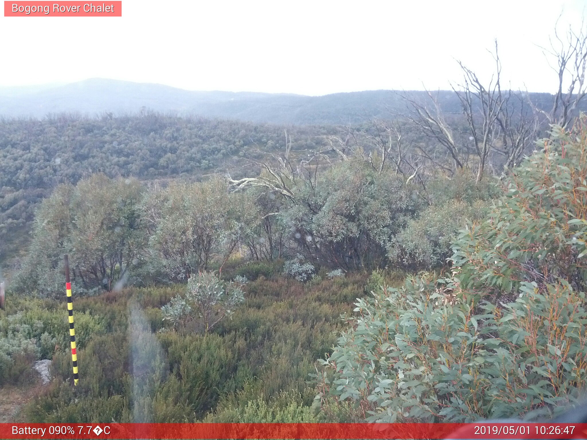 Bogong Web Cam 10:26am Wednesday 1st of May 2019