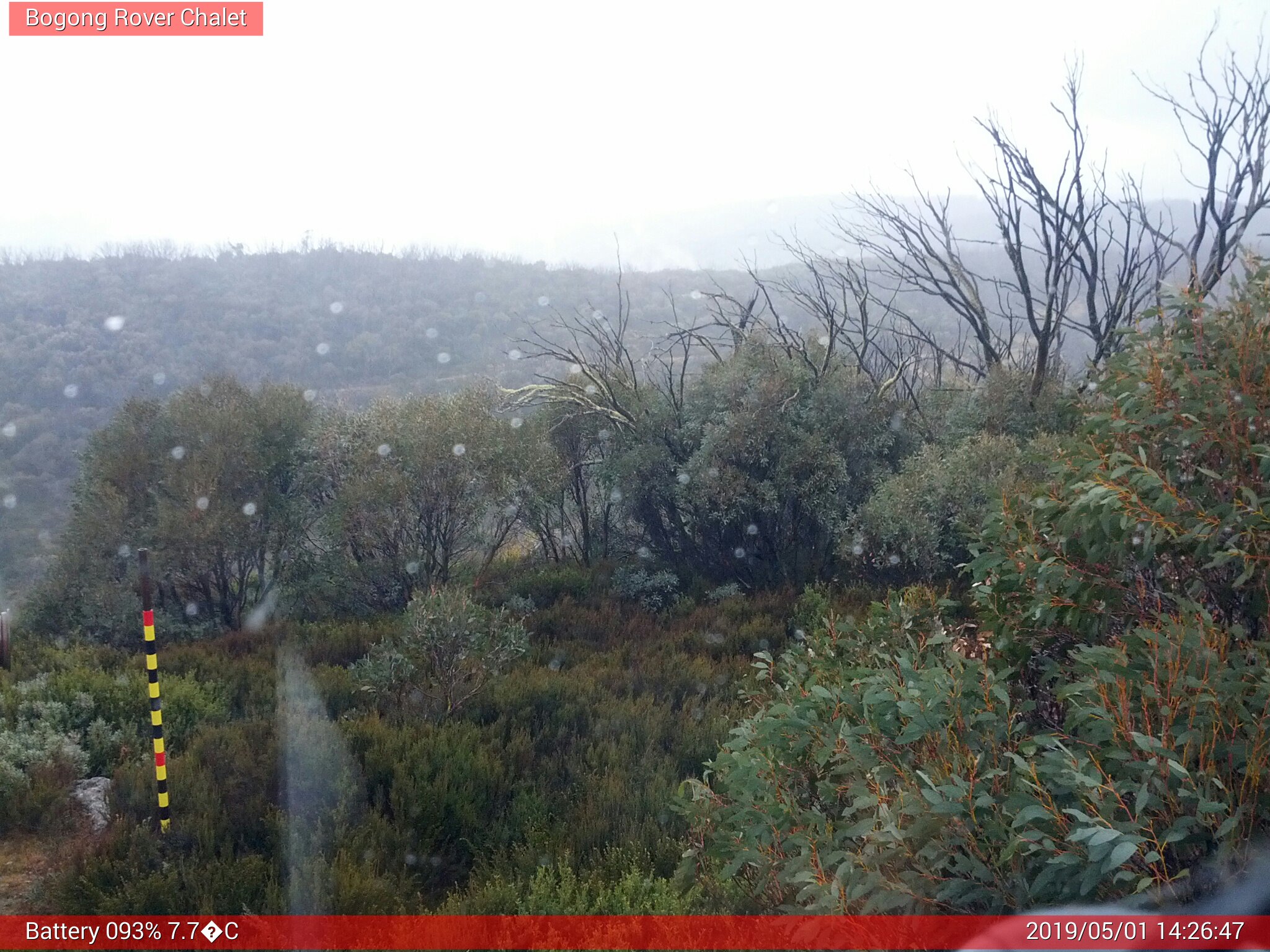 Bogong Web Cam 2:26pm Wednesday 1st of May 2019