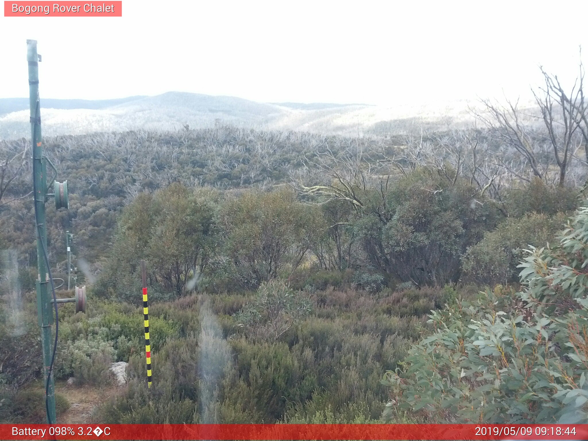 Bogong Web Cam 9:18am Thursday 9th of May 2019