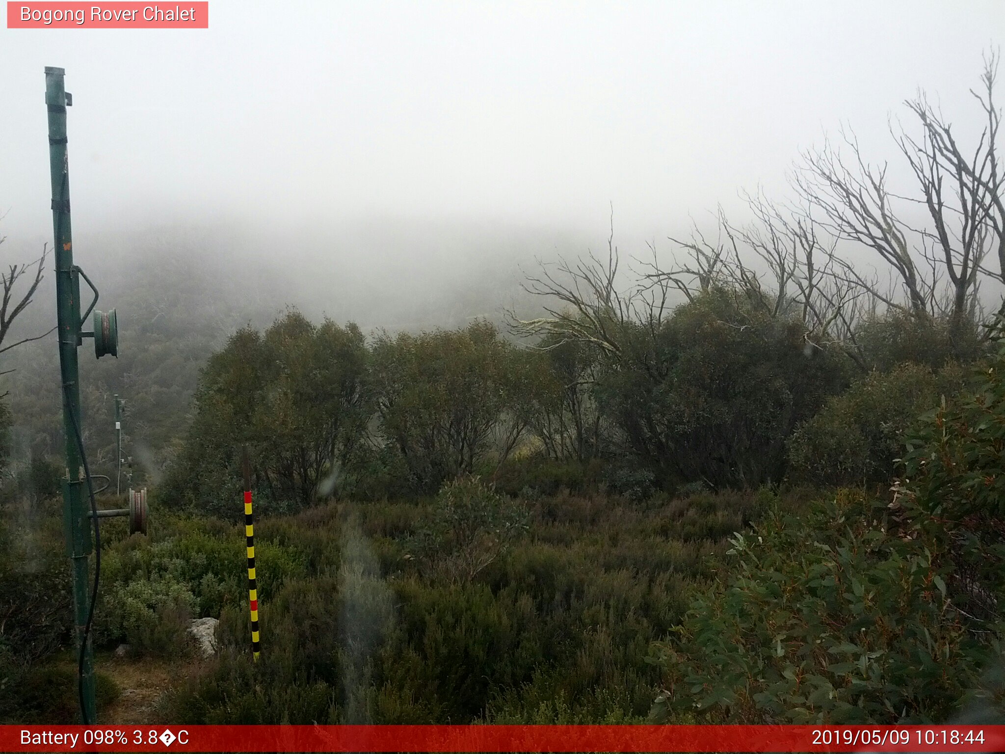 Bogong Web Cam 10:18am Thursday 9th of May 2019