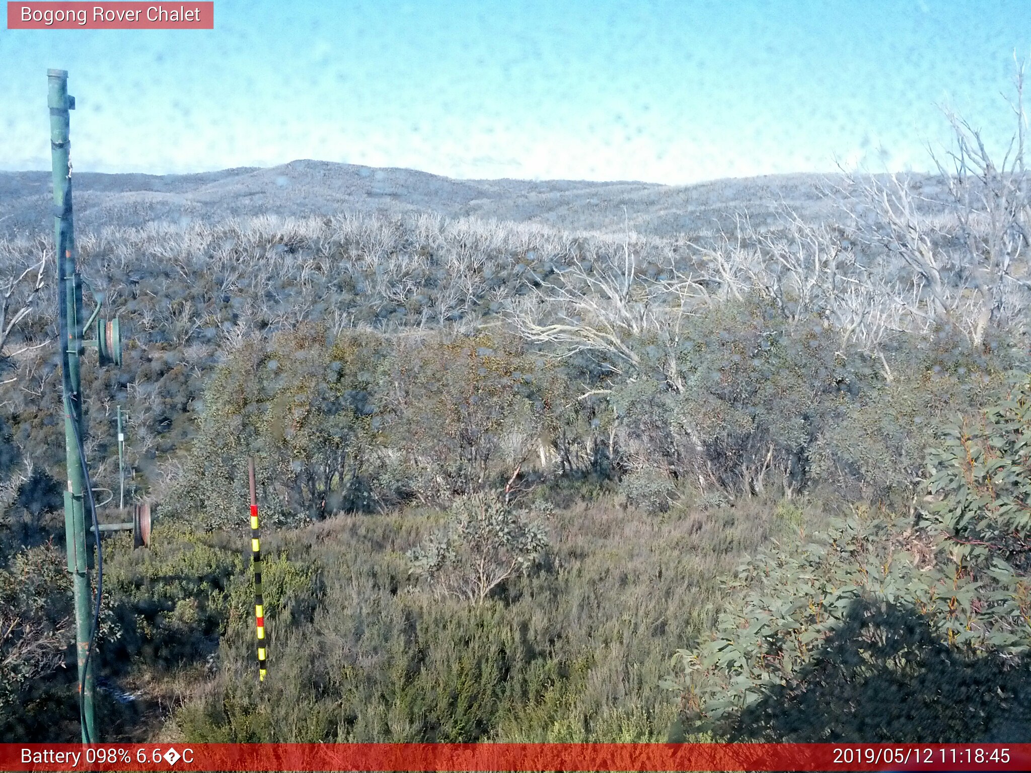 Bogong Web Cam 11:18am Sunday 12th of May 2019