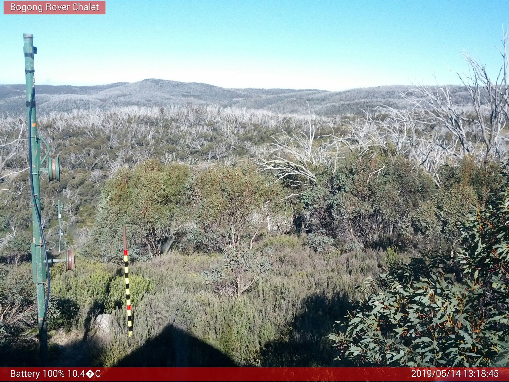 Bogong Web Cam 1:18pm Tuesday 14th of May 2019