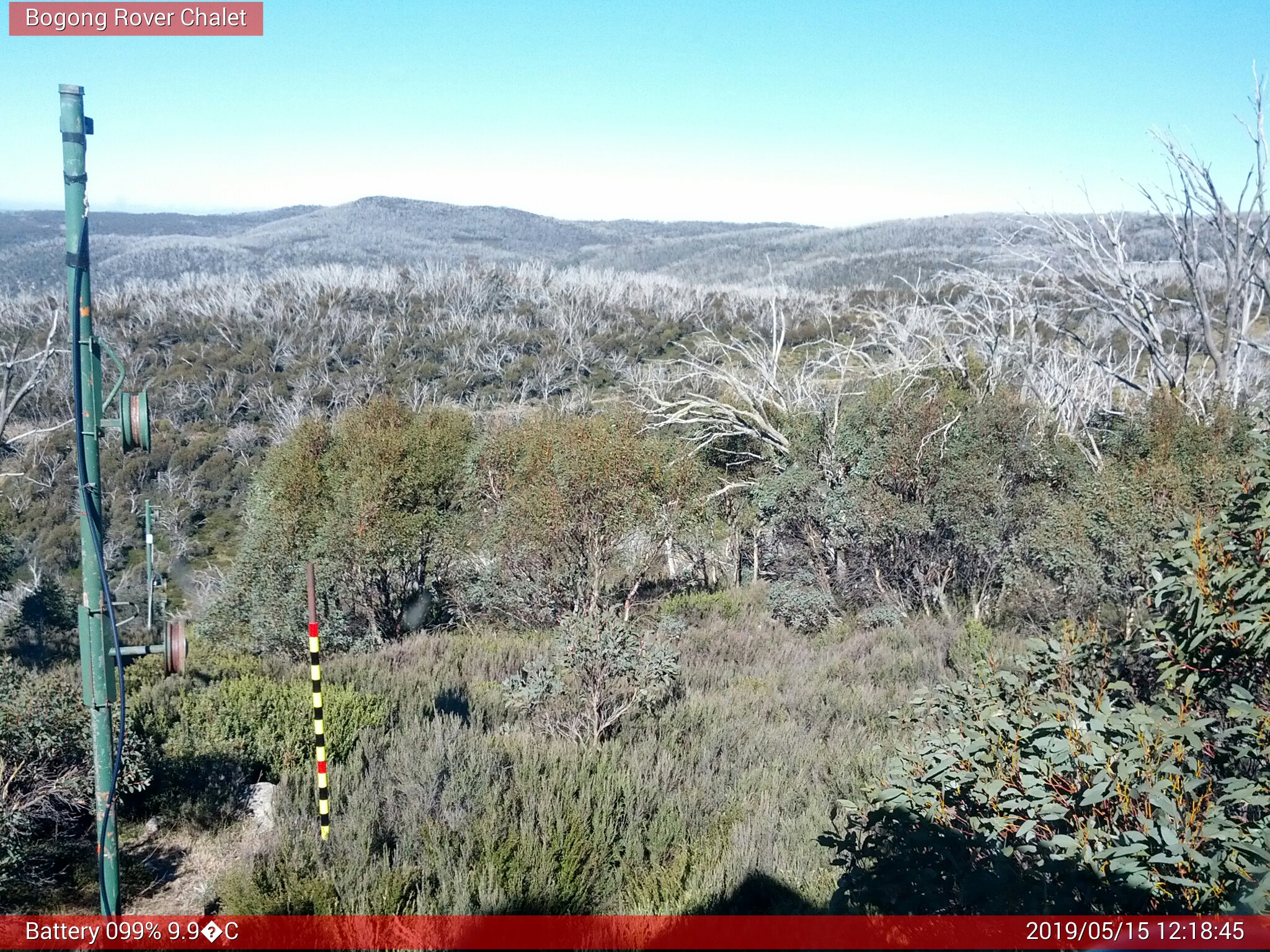 Bogong Web Cam 12:18pm Wednesday 15th of May 2019