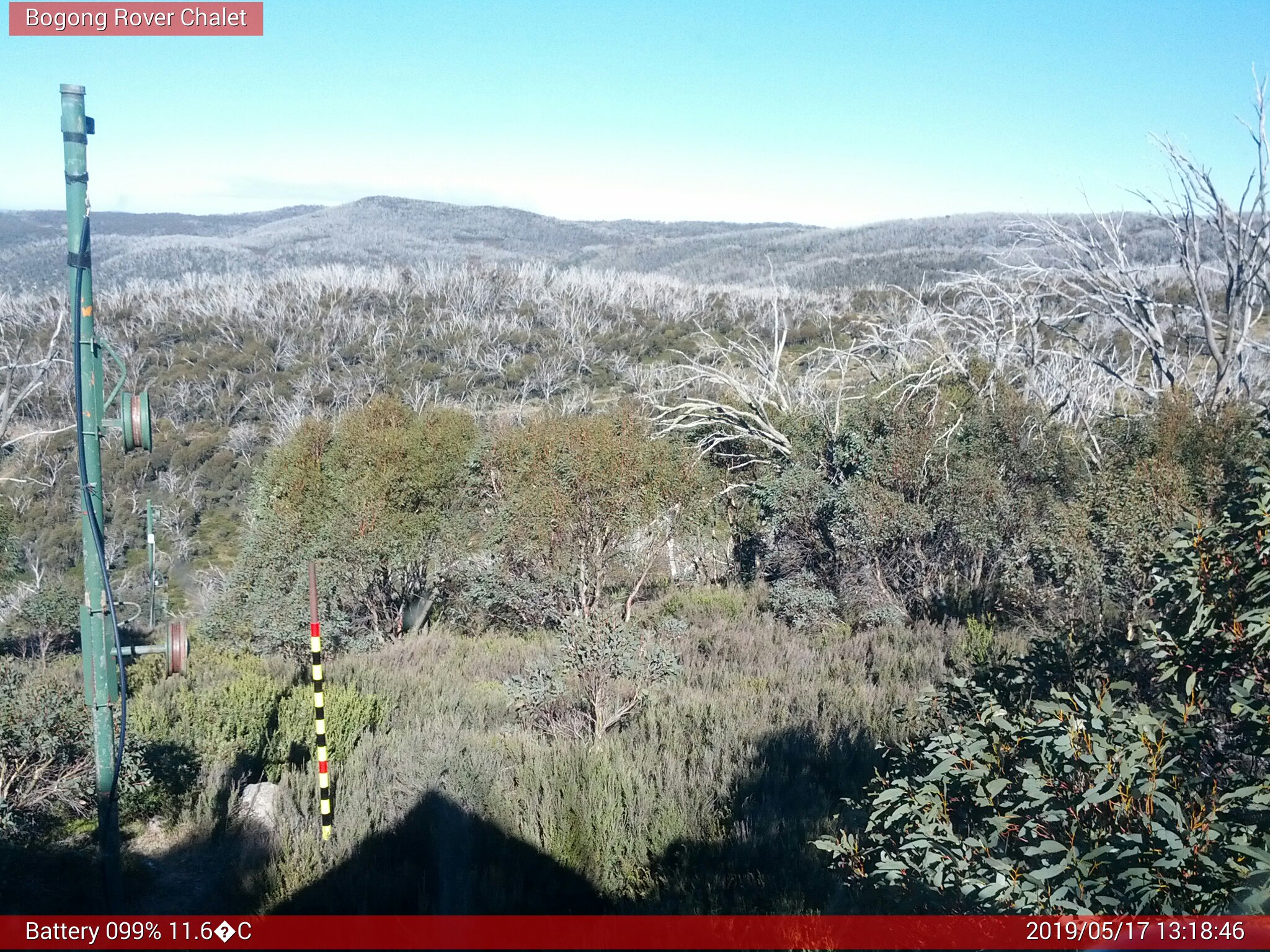 Bogong Web Cam 1:18pm Friday 17th of May 2019