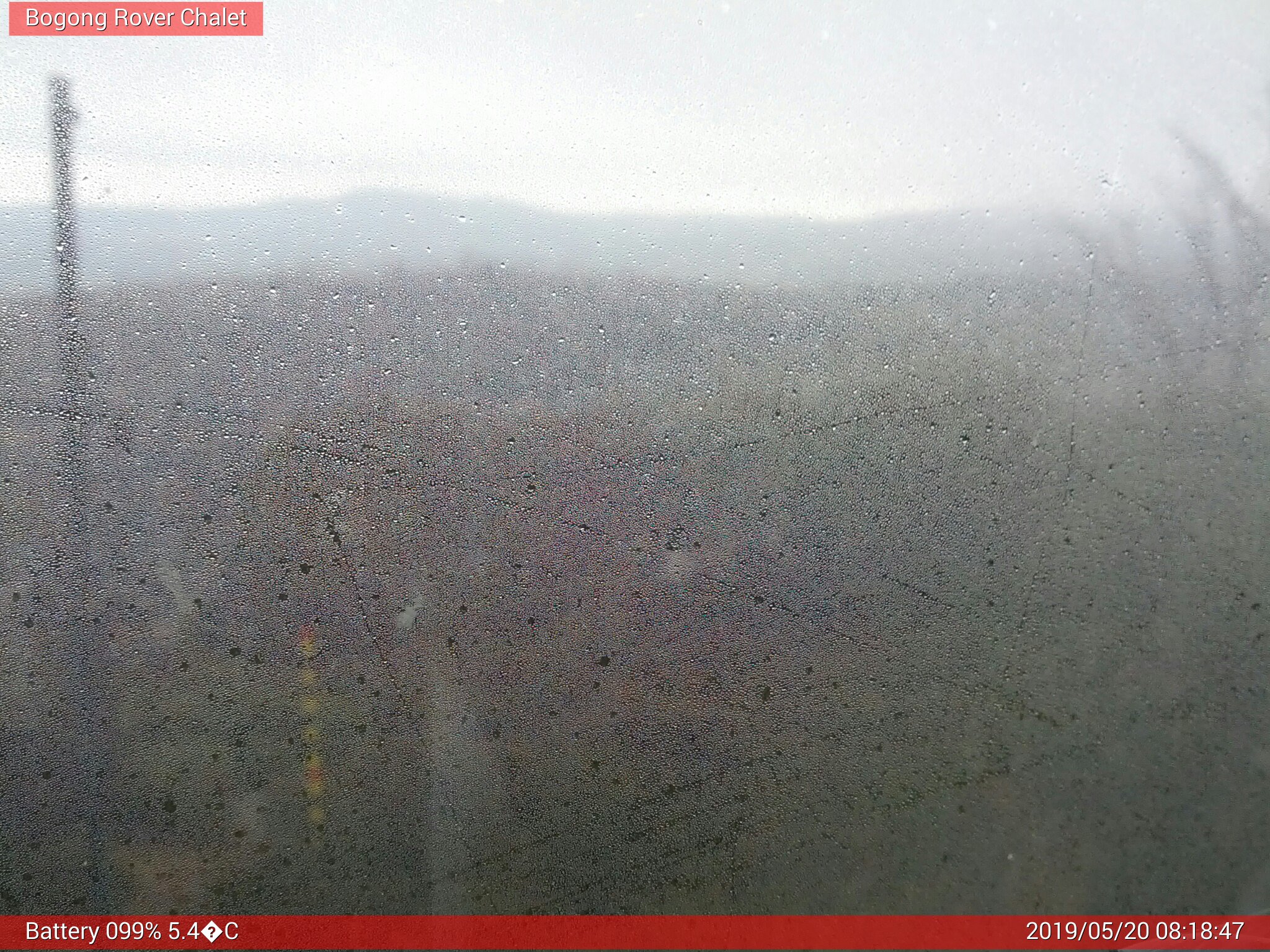 Bogong Web Cam 8:18am Monday 20th of May 2019