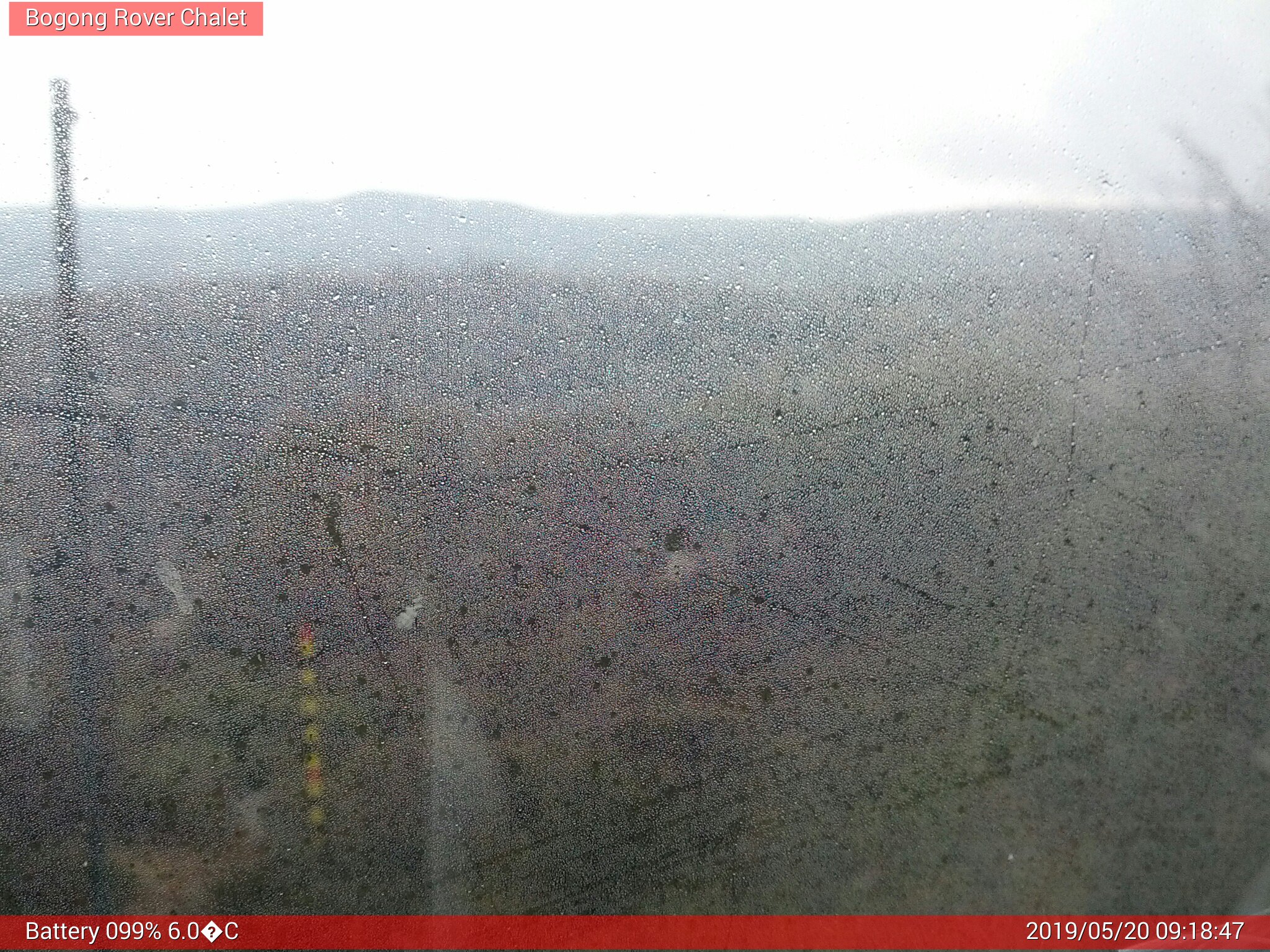 Bogong Web Cam 9:18am Monday 20th of May 2019