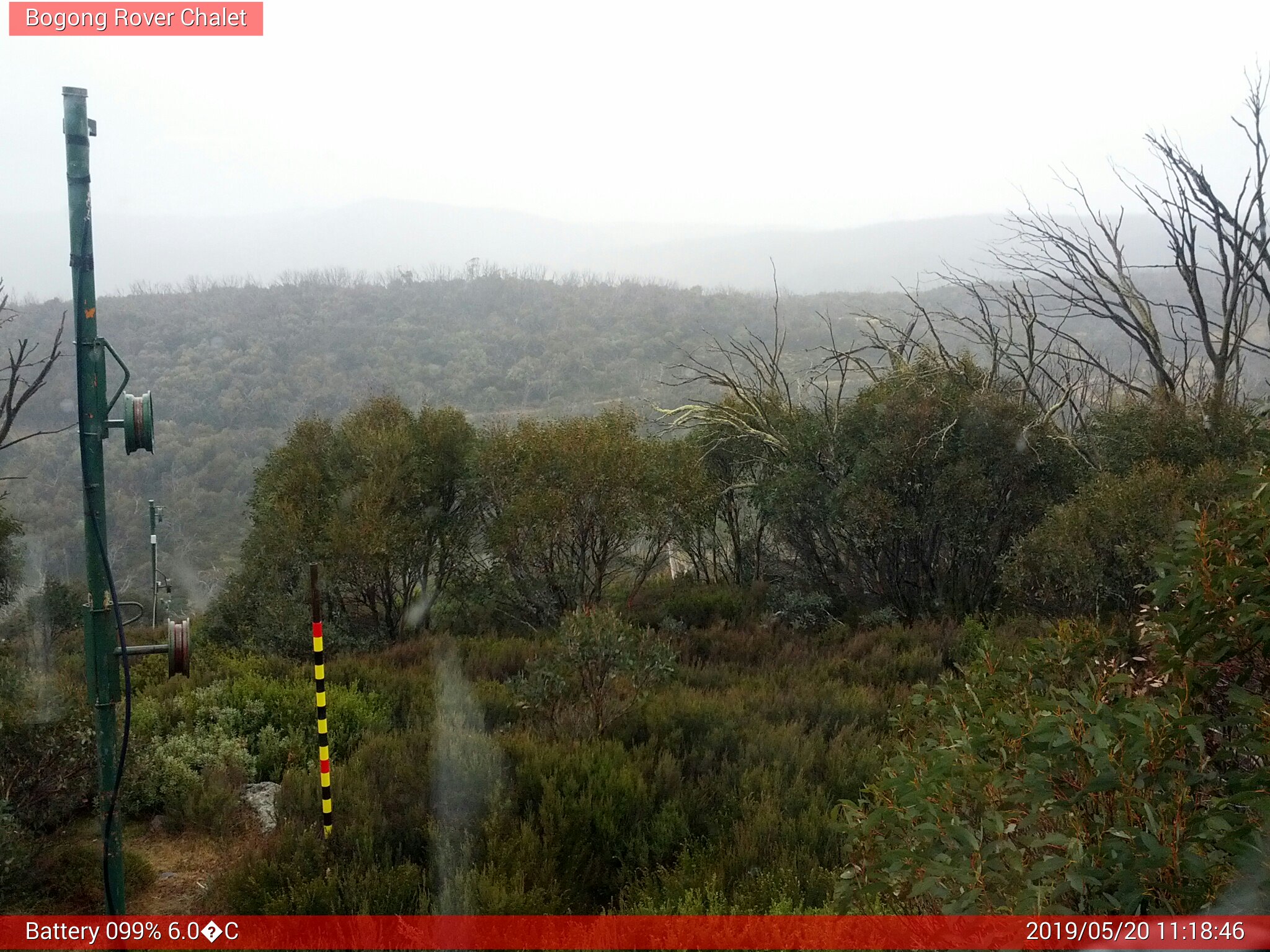 Bogong Web Cam 11:18am Monday 20th of May 2019