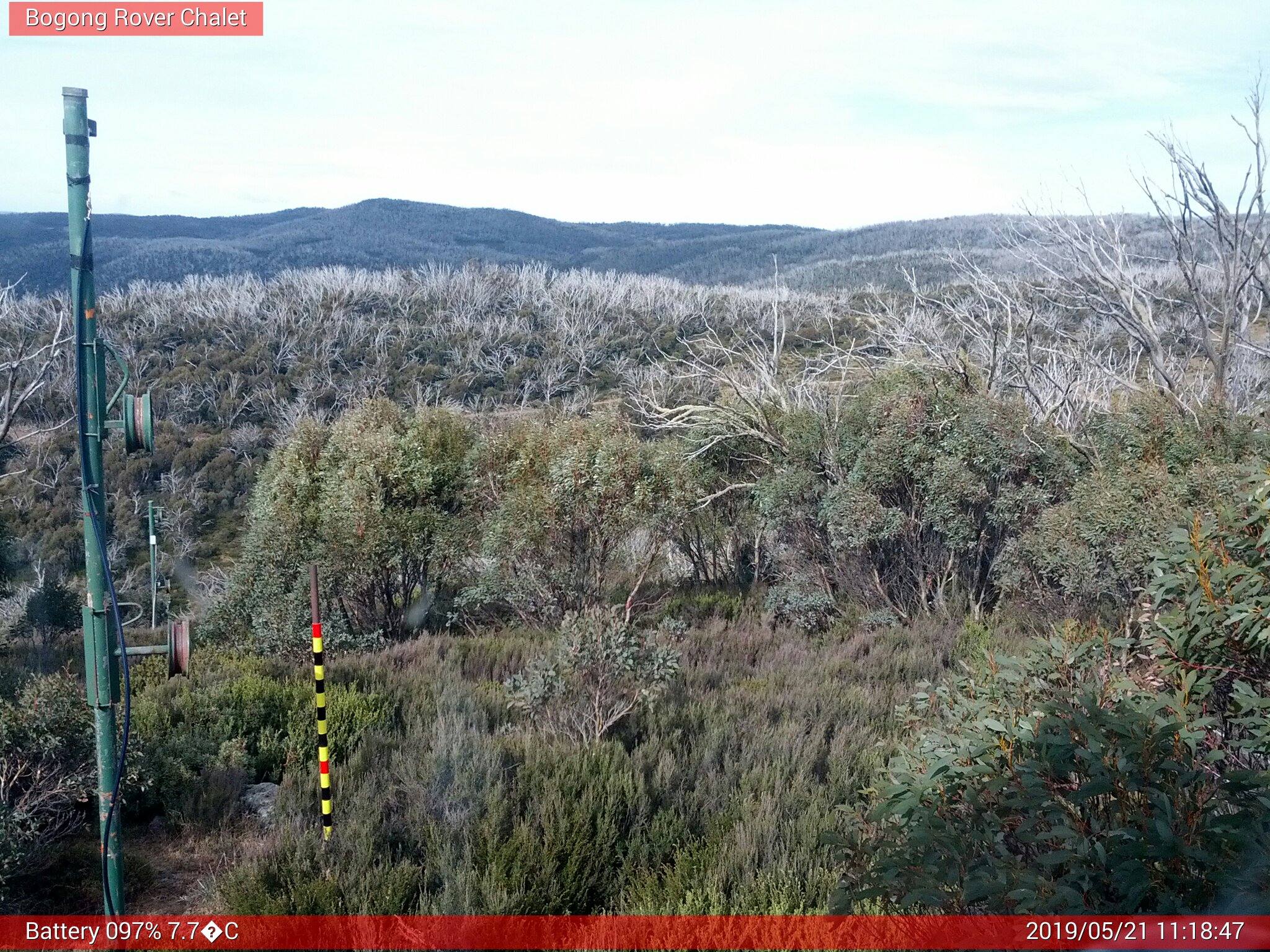 Bogong Web Cam 11:18am Tuesday 21st of May 2019