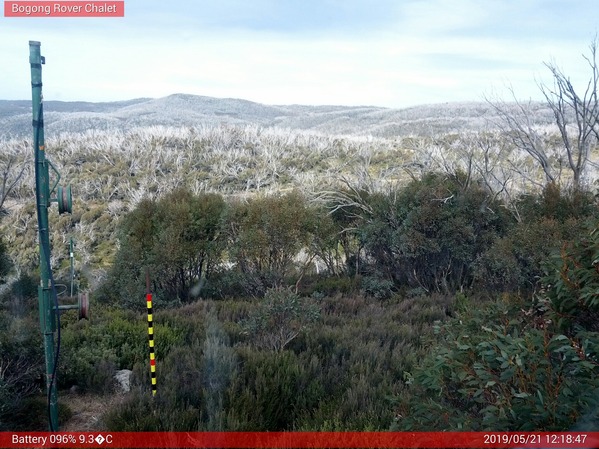 Bogong Web Cam 12:18pm Tuesday 21st of May 2019