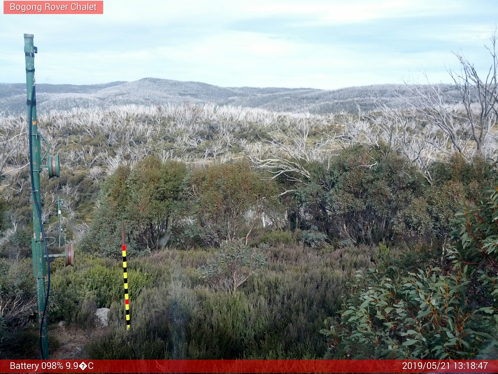 Bogong Web Cam 1:18pm Tuesday 21st of May 2019