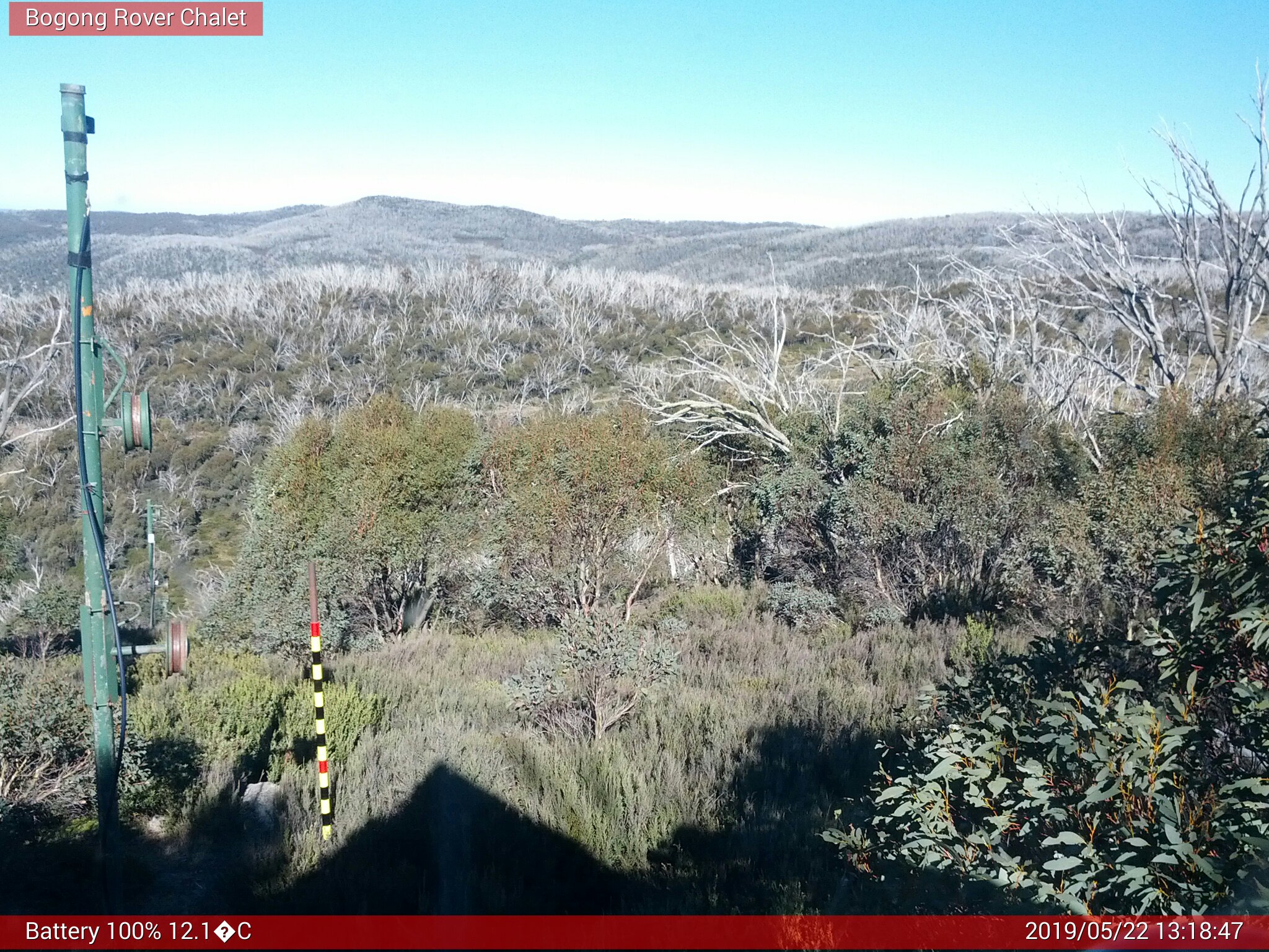 Bogong Web Cam 1:18pm Wednesday 22nd of May 2019