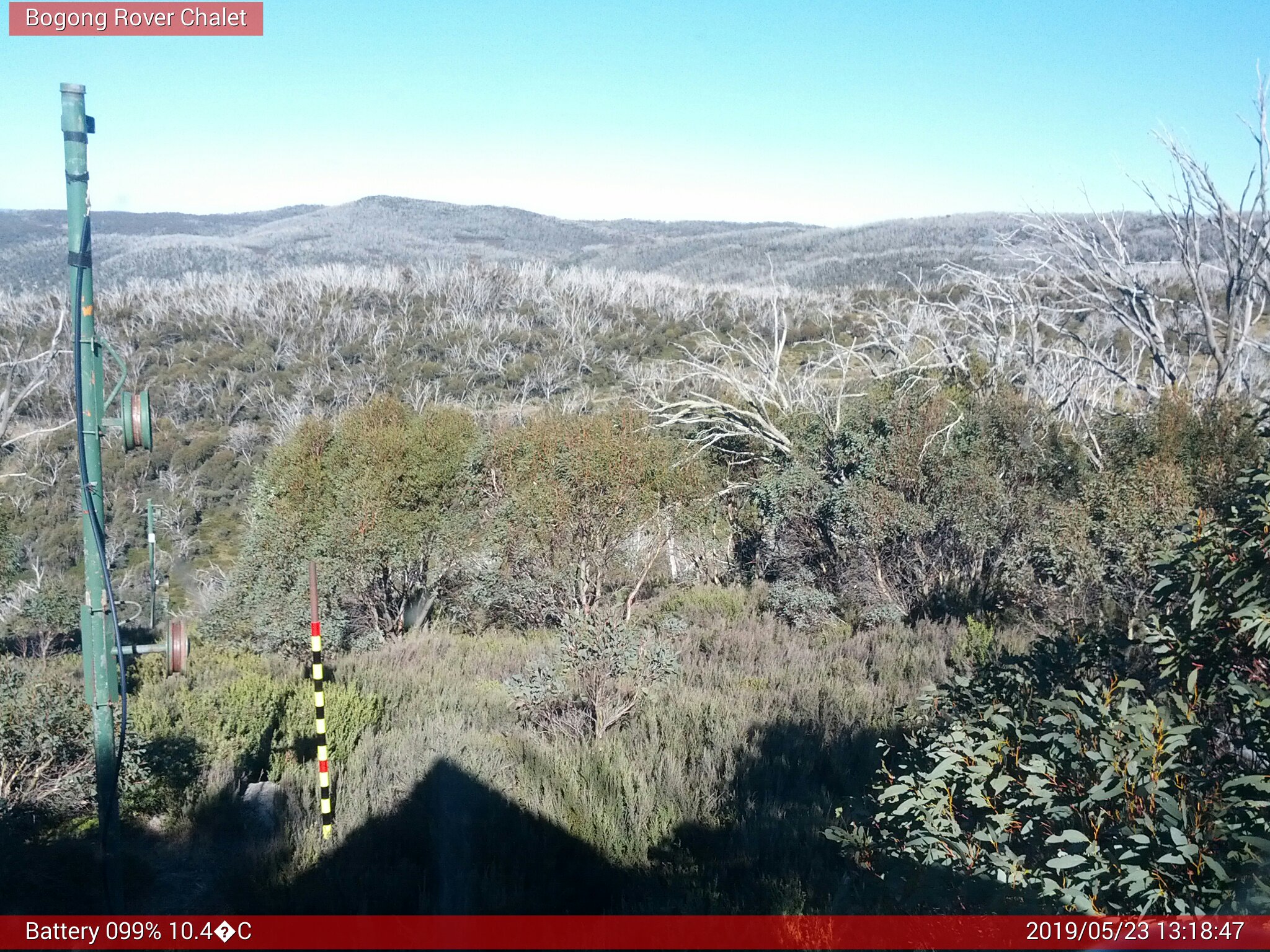 Bogong Web Cam 1:18pm Thursday 23rd of May 2019