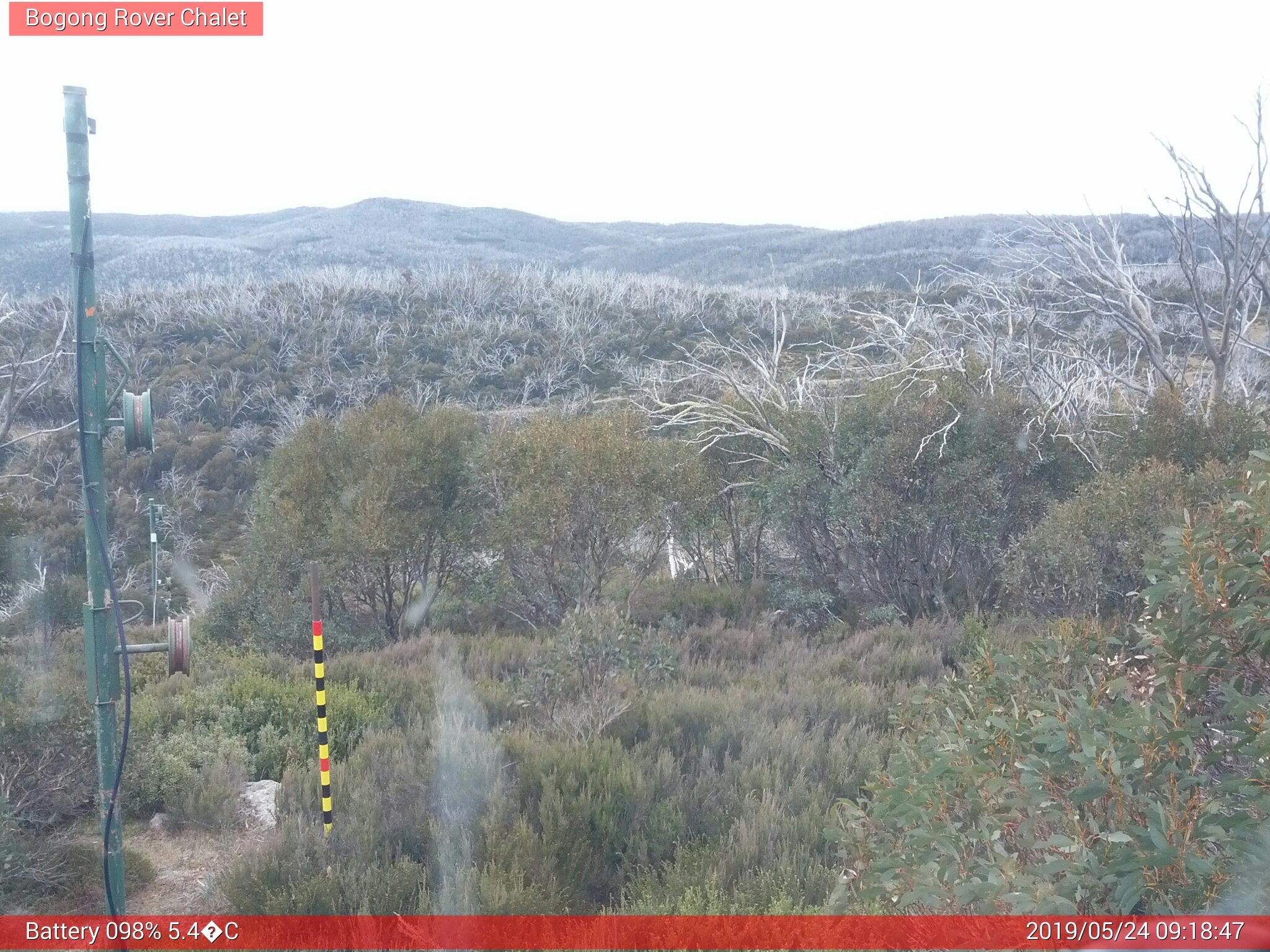 Bogong Web Cam 9:18am Friday 24th of May 2019