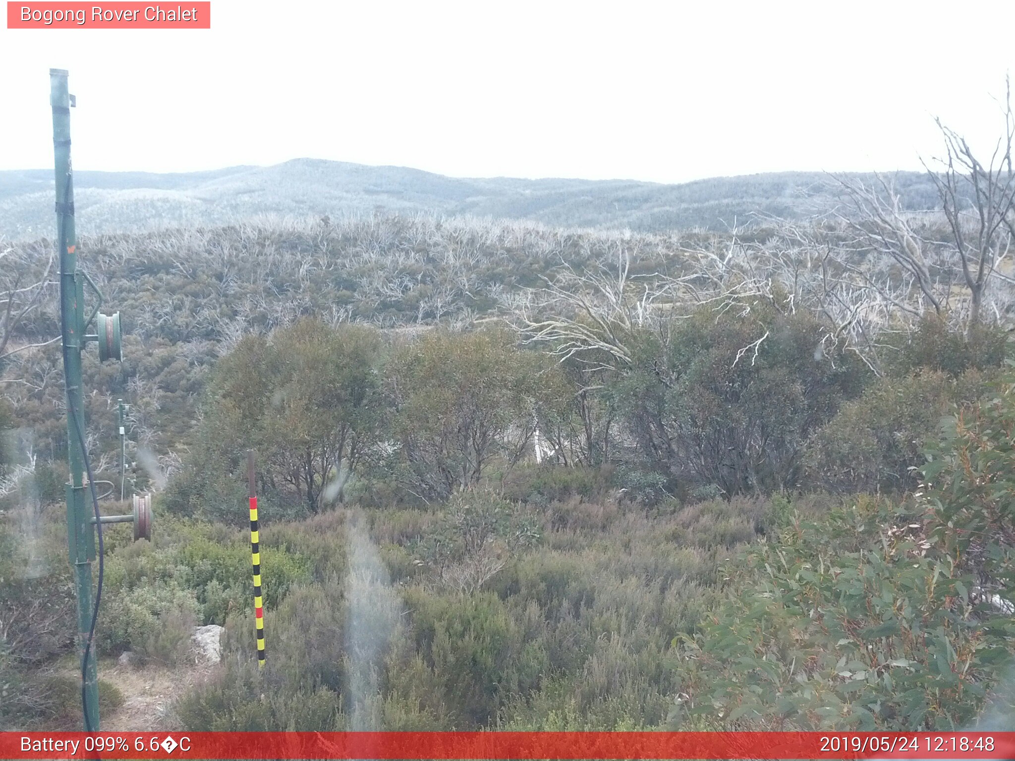 Bogong Web Cam 12:18pm Friday 24th of May 2019