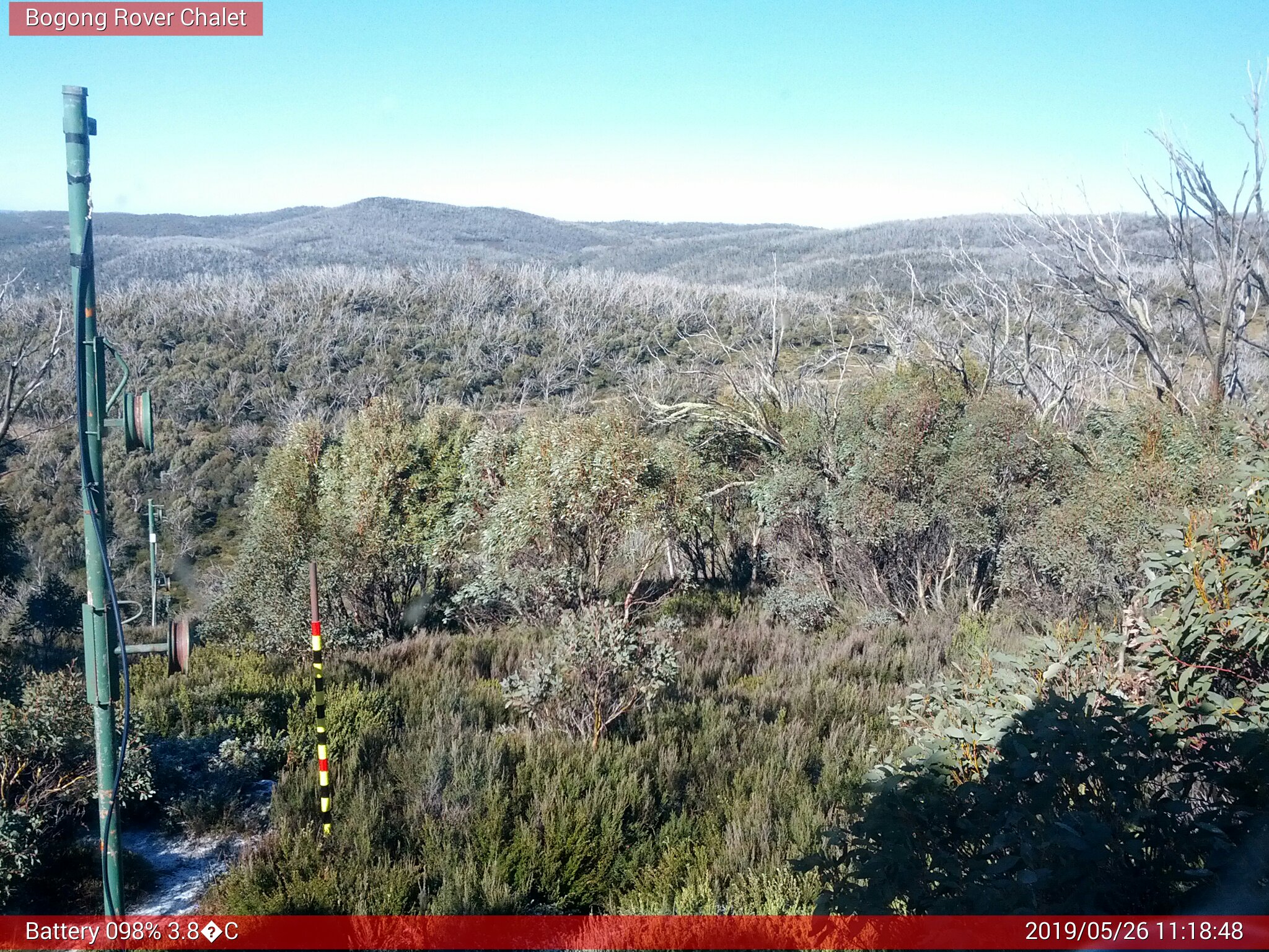 Bogong Web Cam 11:18am Sunday 26th of May 2019