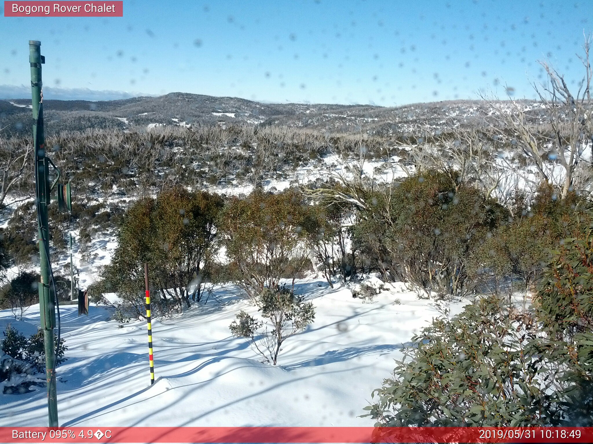 Bogong Web Cam 10:18am Friday 31st of May 2019