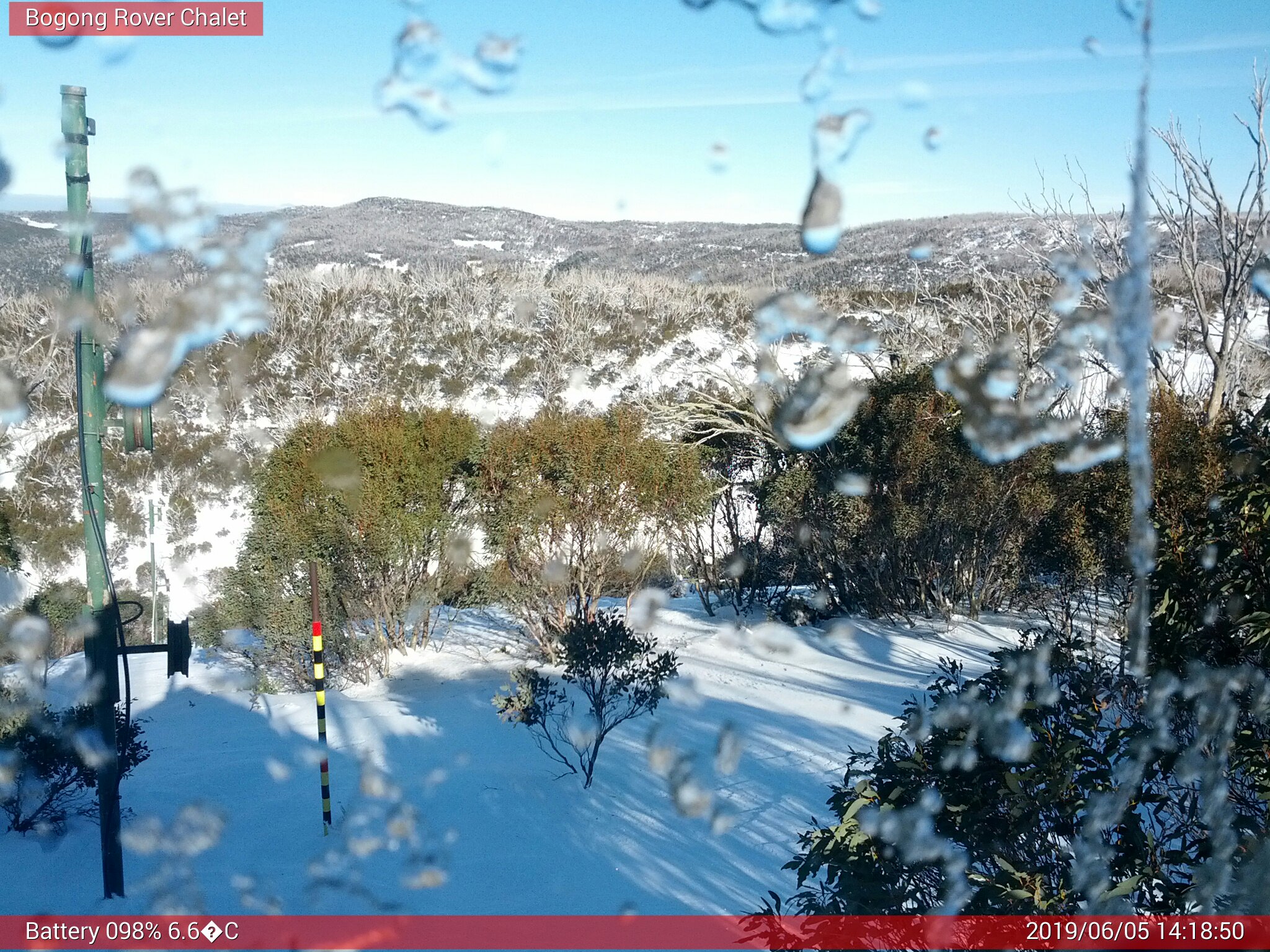 Bogong Web Cam 2:18pm Wednesday 5th of June 2019