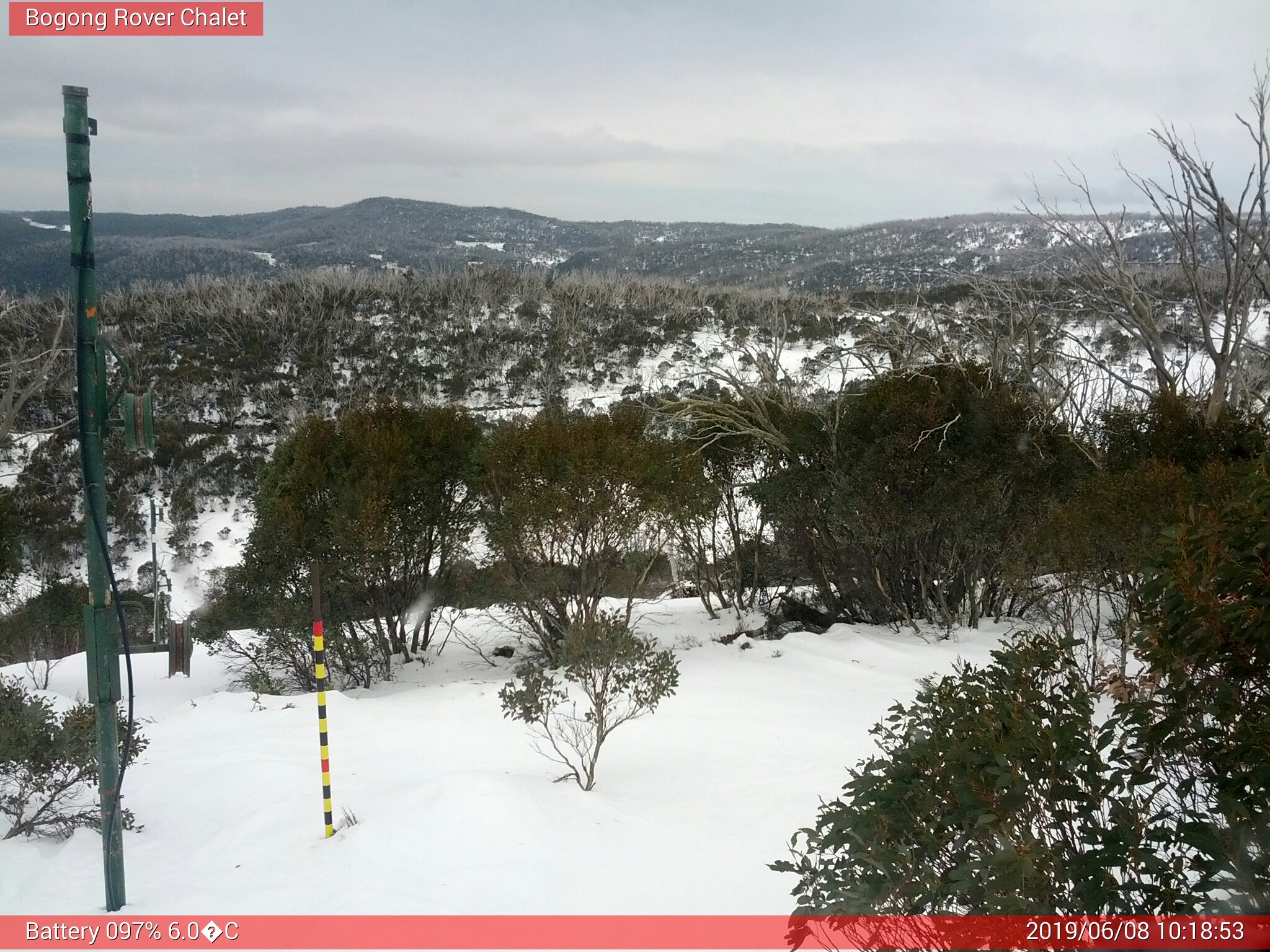 Bogong Web Cam 10:18am Saturday 8th of June 2019