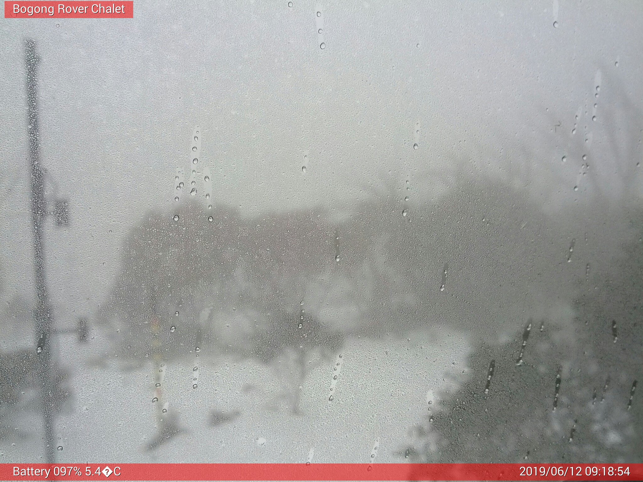 Bogong Web Cam 9:18am Wednesday 12th of June 2019