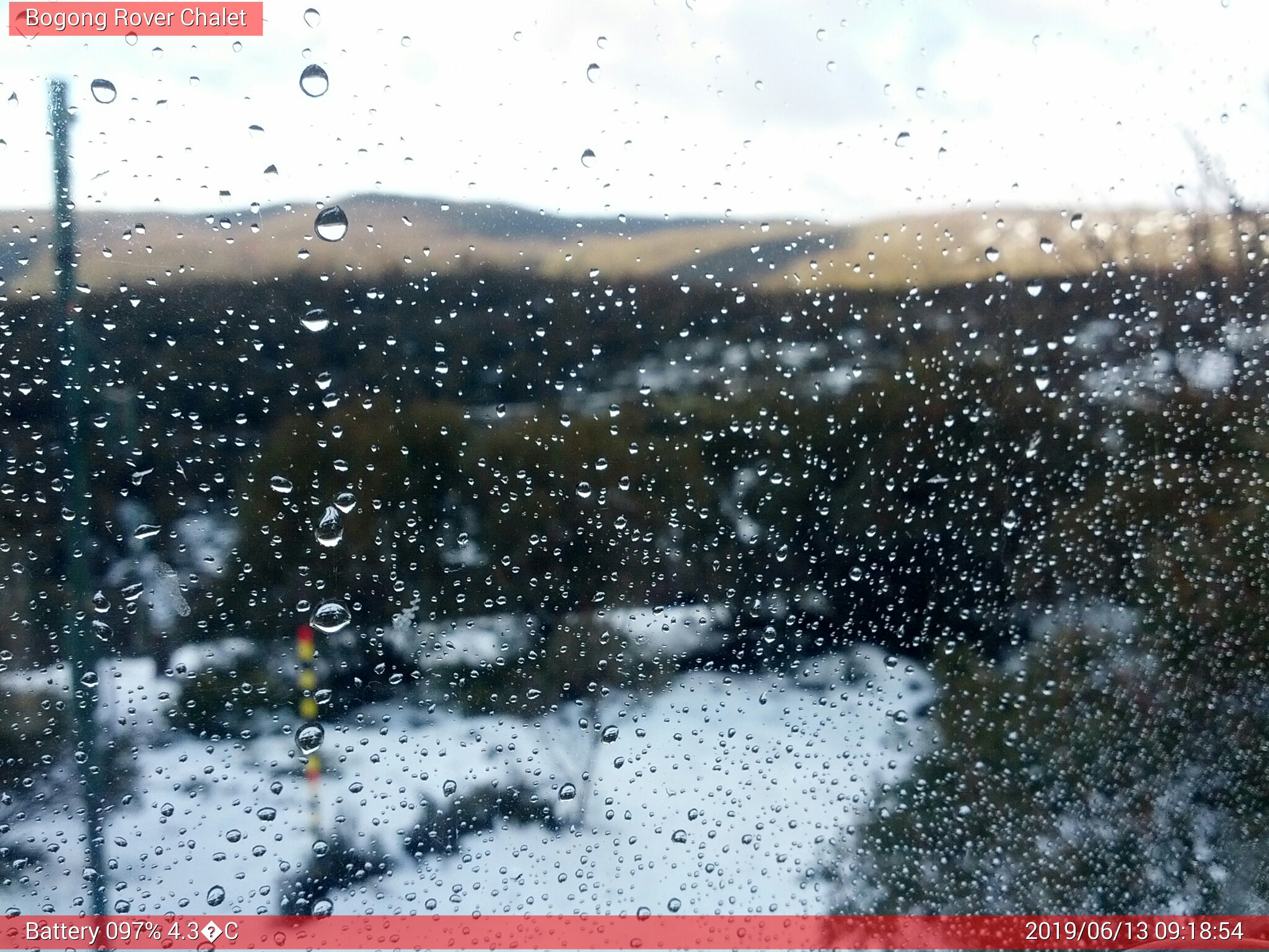 Bogong Web Cam 9:18am Thursday 13th of June 2019