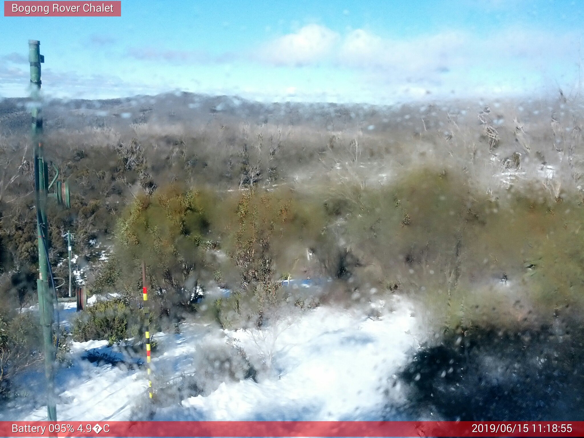 Bogong Web Cam 11:18am Saturday 15th of June 2019