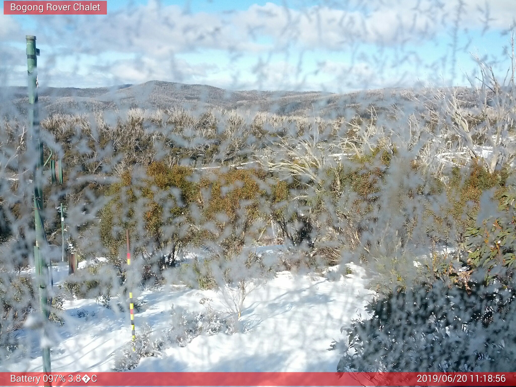 Bogong Web Cam 11:18am Thursday 20th of June 2019