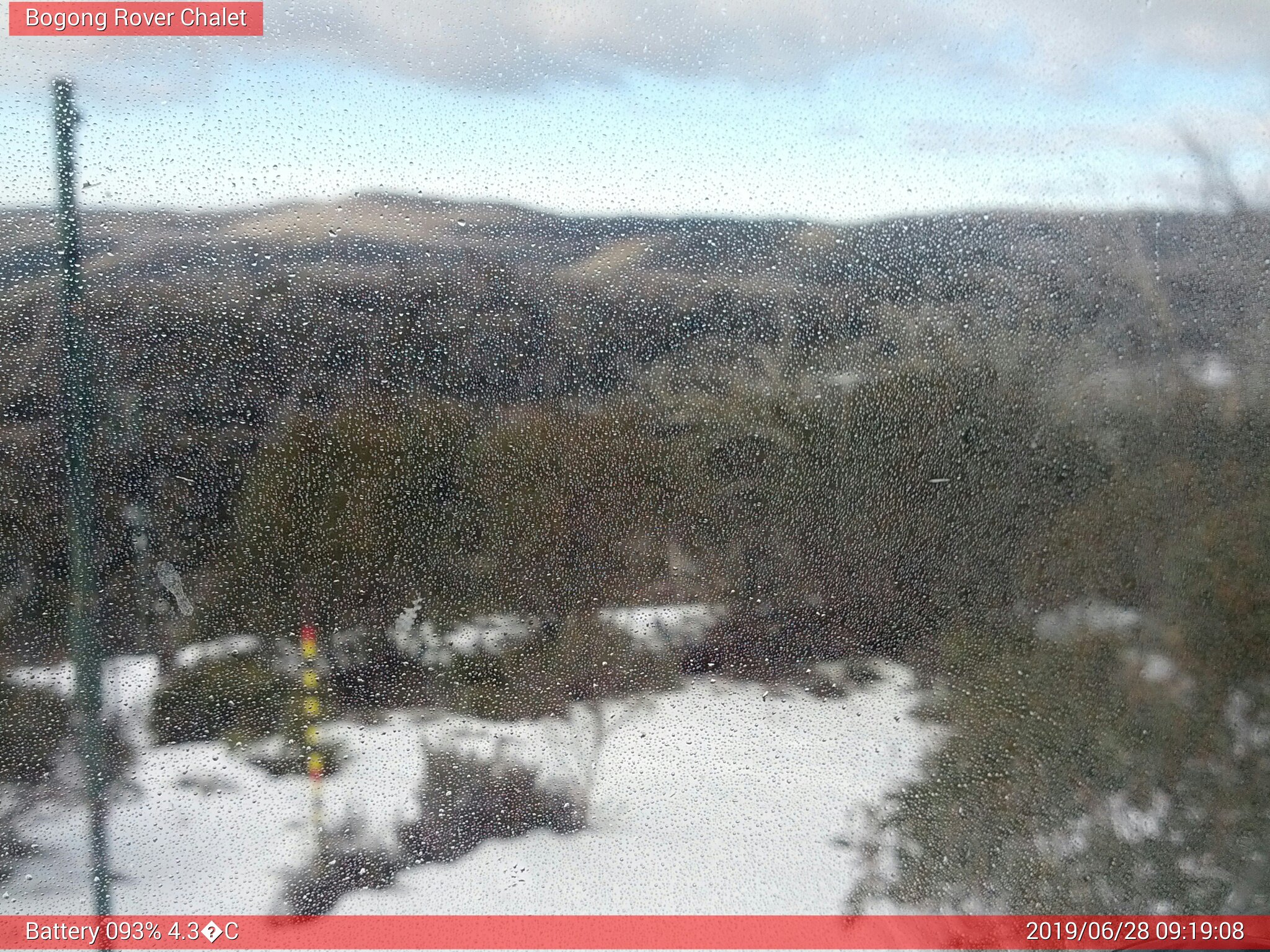 Bogong Web Cam 9:19am Friday 28th of June 2019