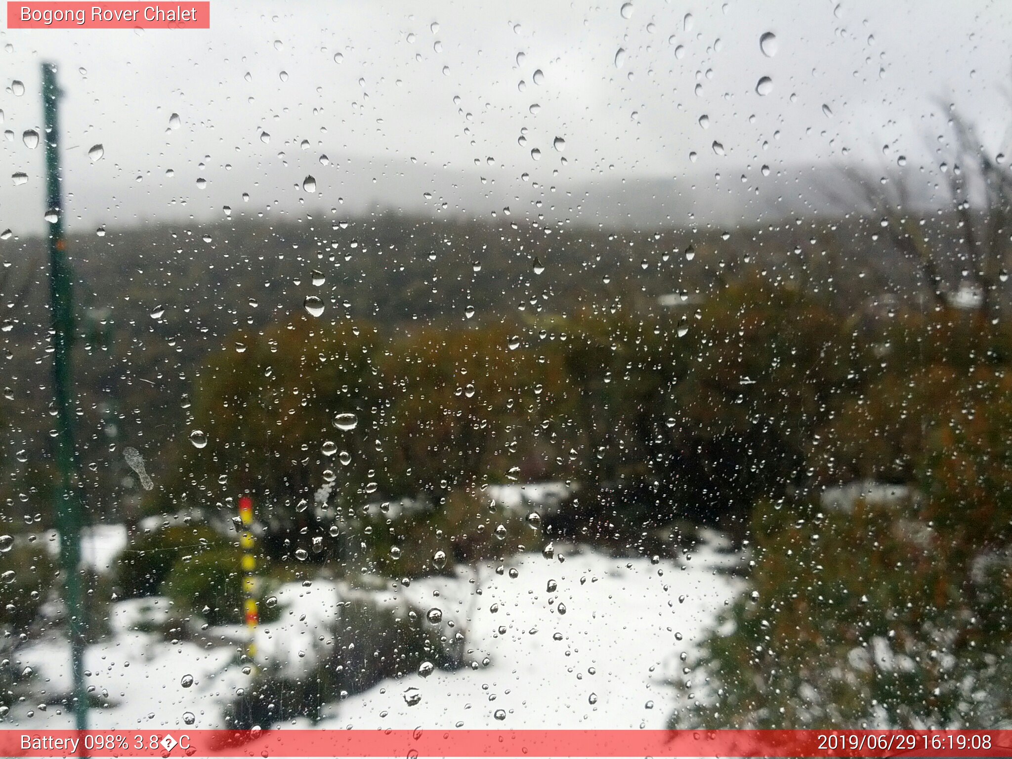 Bogong Web Cam 4:19pm Saturday 29th of June 2019