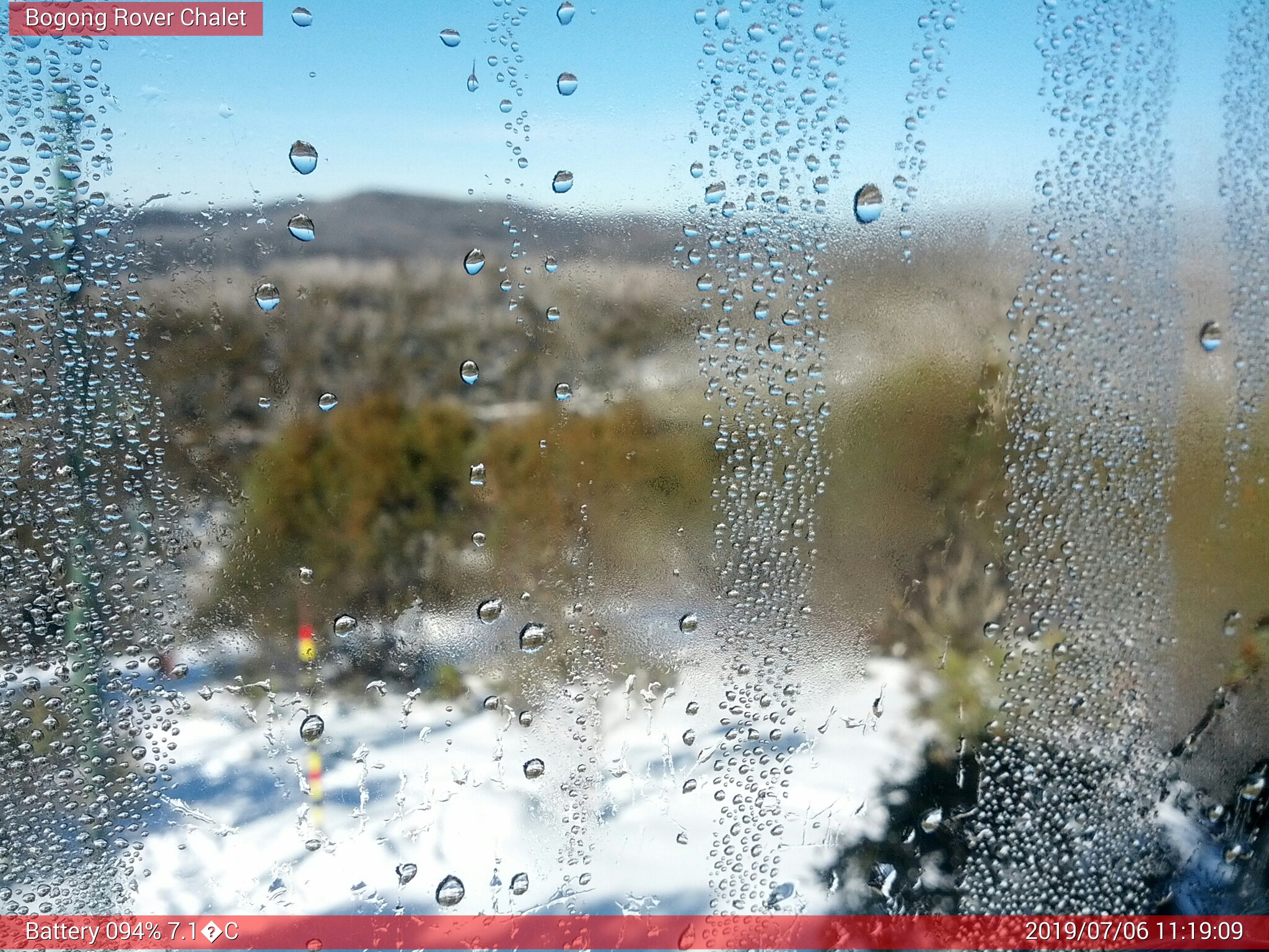 Bogong Web Cam 11:19am Saturday 6th of July 2019