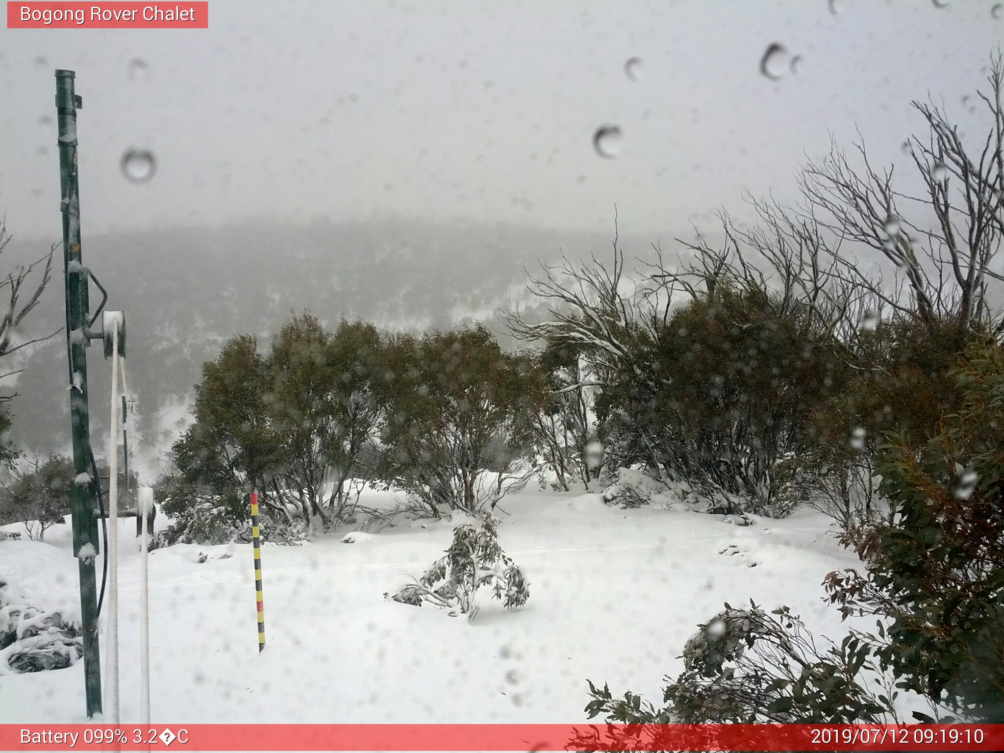 Bogong Web Cam 9:19am Friday 12th of July 2019