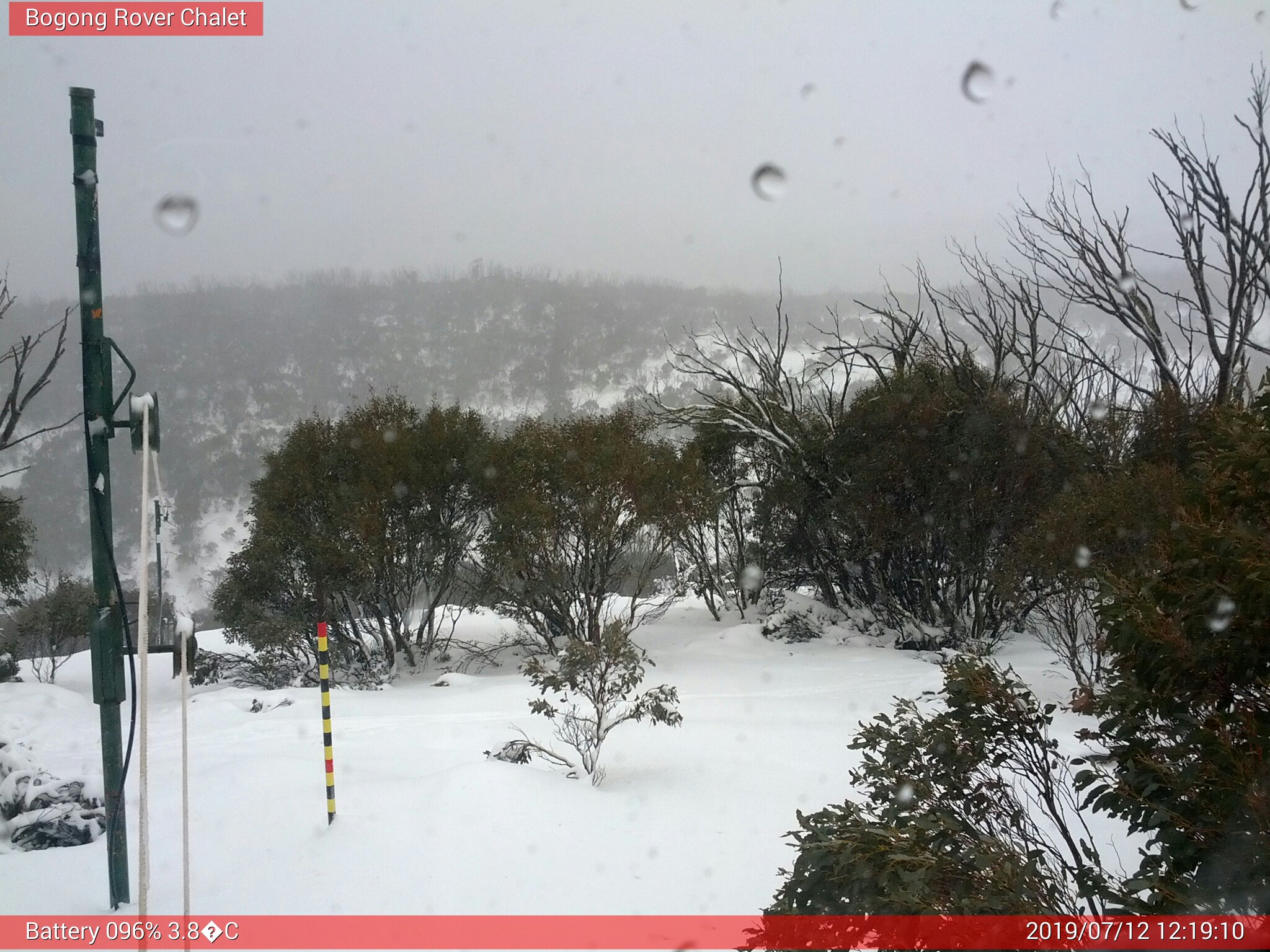 Bogong Web Cam 12:19pm Friday 12th of July 2019