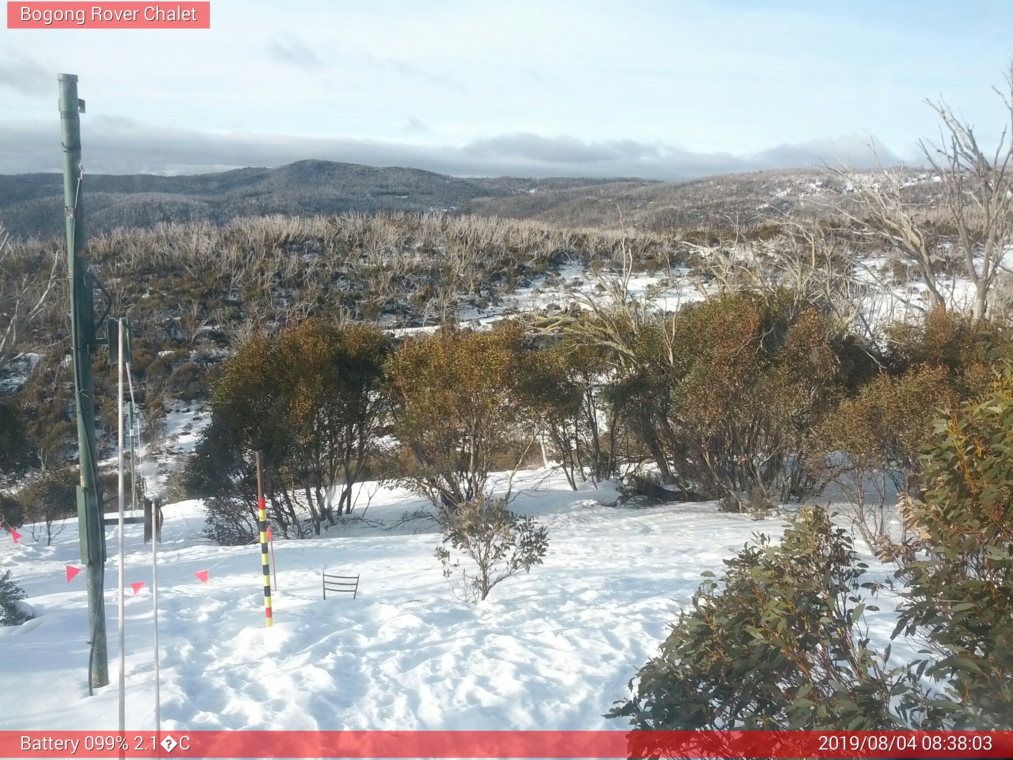 Bogong Web Cam 8:38am Sunday 4th of August 2019