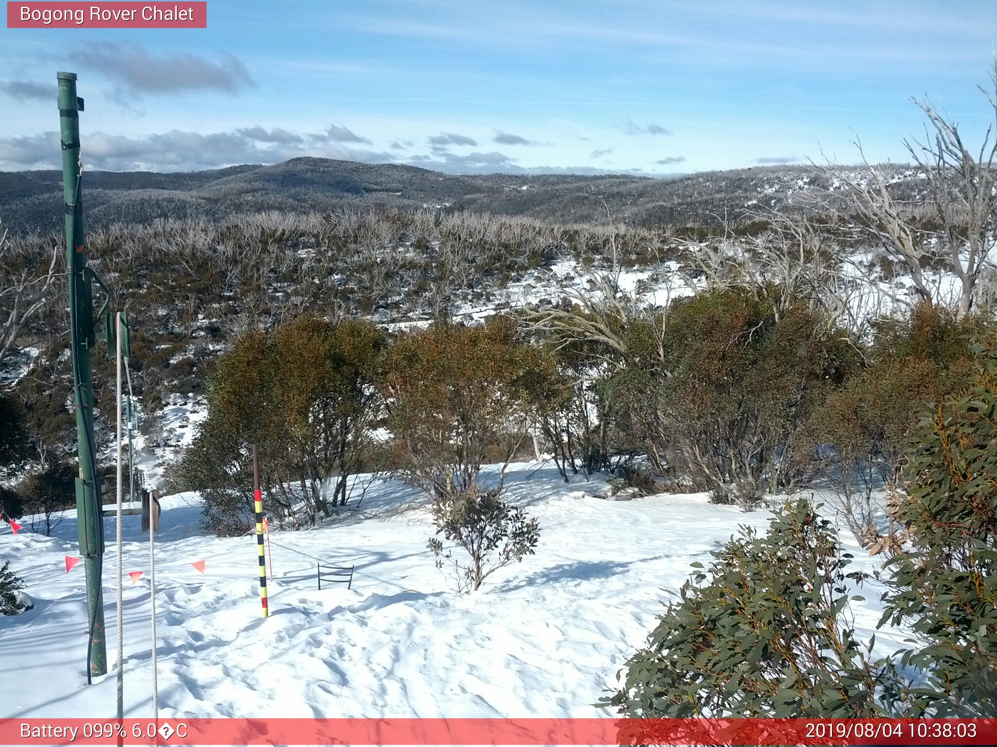 Bogong Web Cam 10:38am Sunday 4th of August 2019