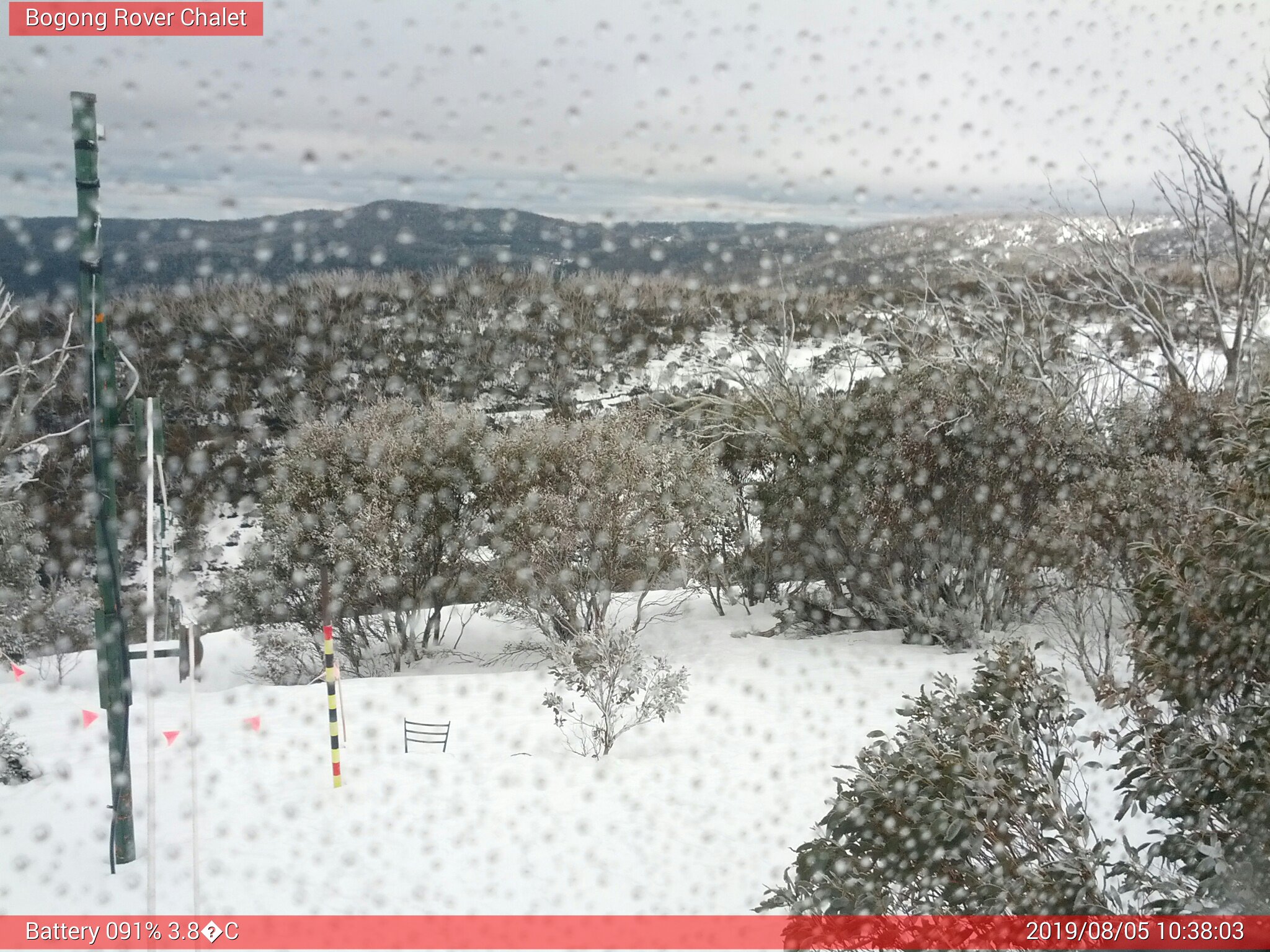 Bogong Web Cam 10:38am Monday 5th of August 2019