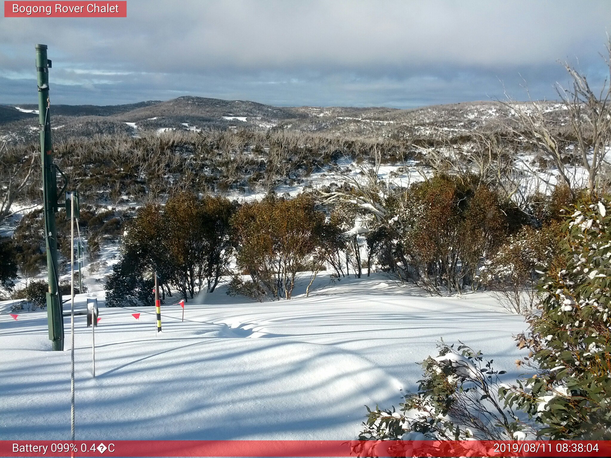 Bogong Web Cam 8:38am Sunday 11th of August 2019