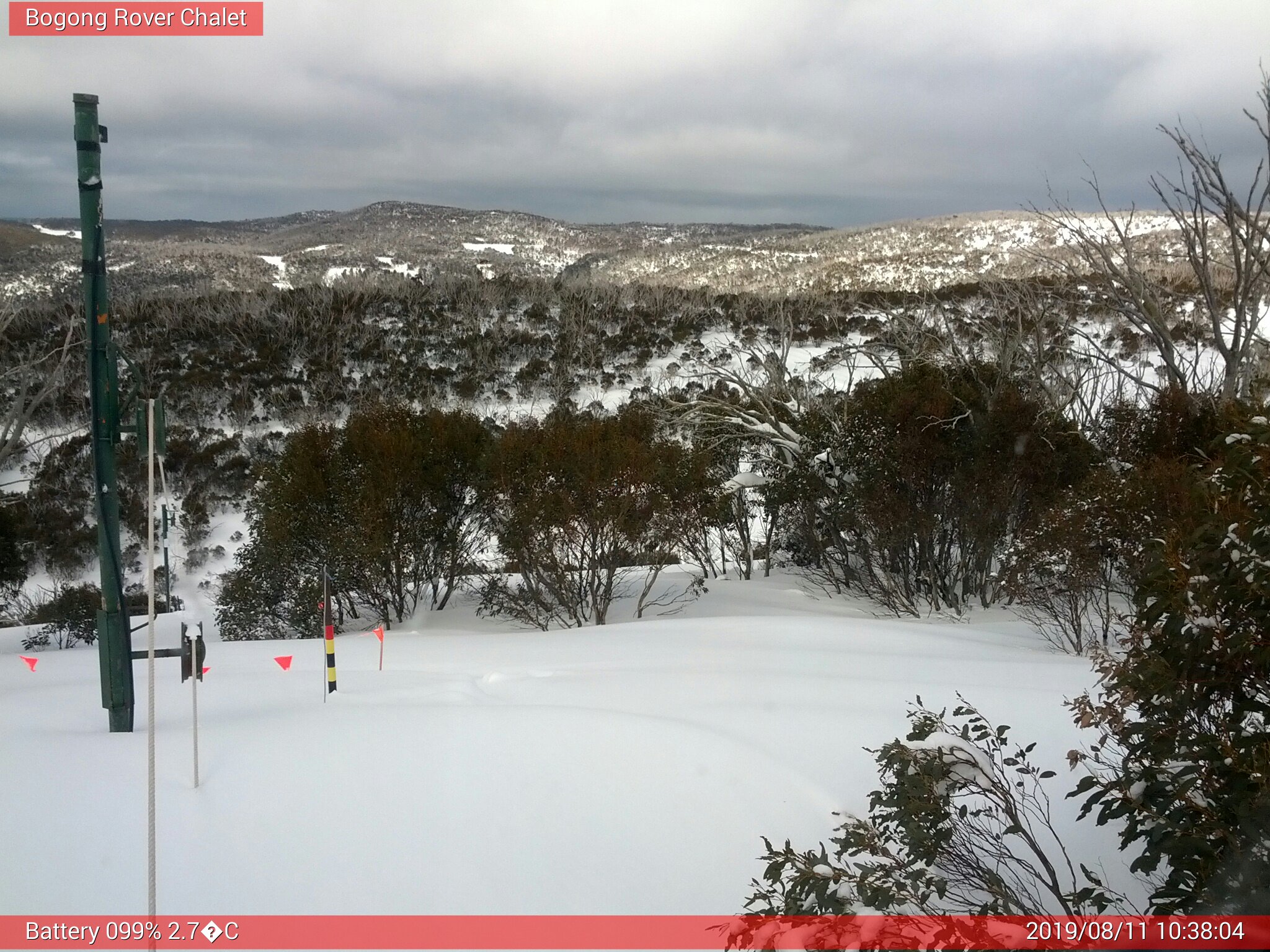 Bogong Web Cam 10:38am Sunday 11th of August 2019