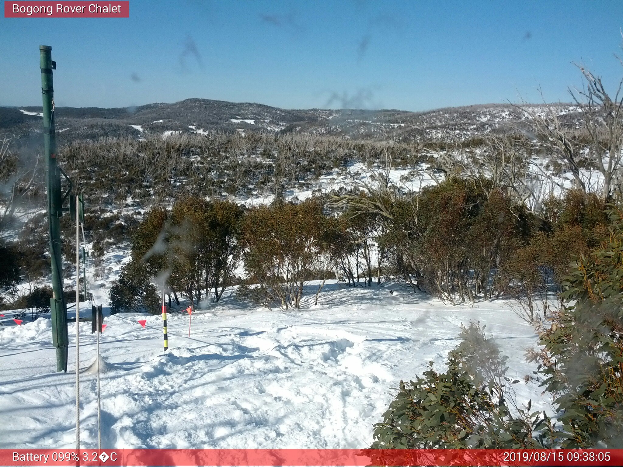 Bogong Web Cam 9:38am Thursday 15th of August 2019