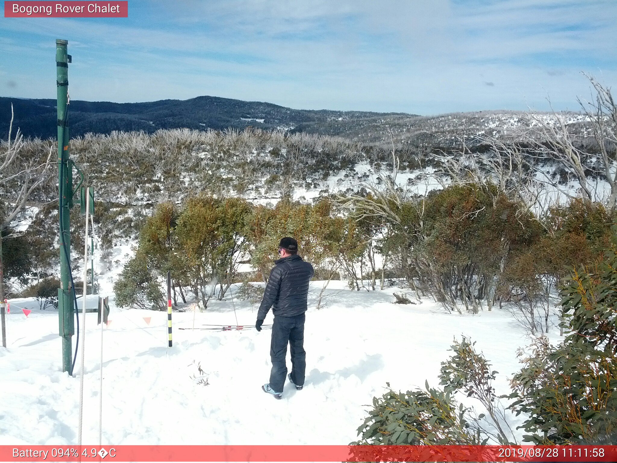 Bogong Web Cam 11:11am Wednesday 28th of August 2019