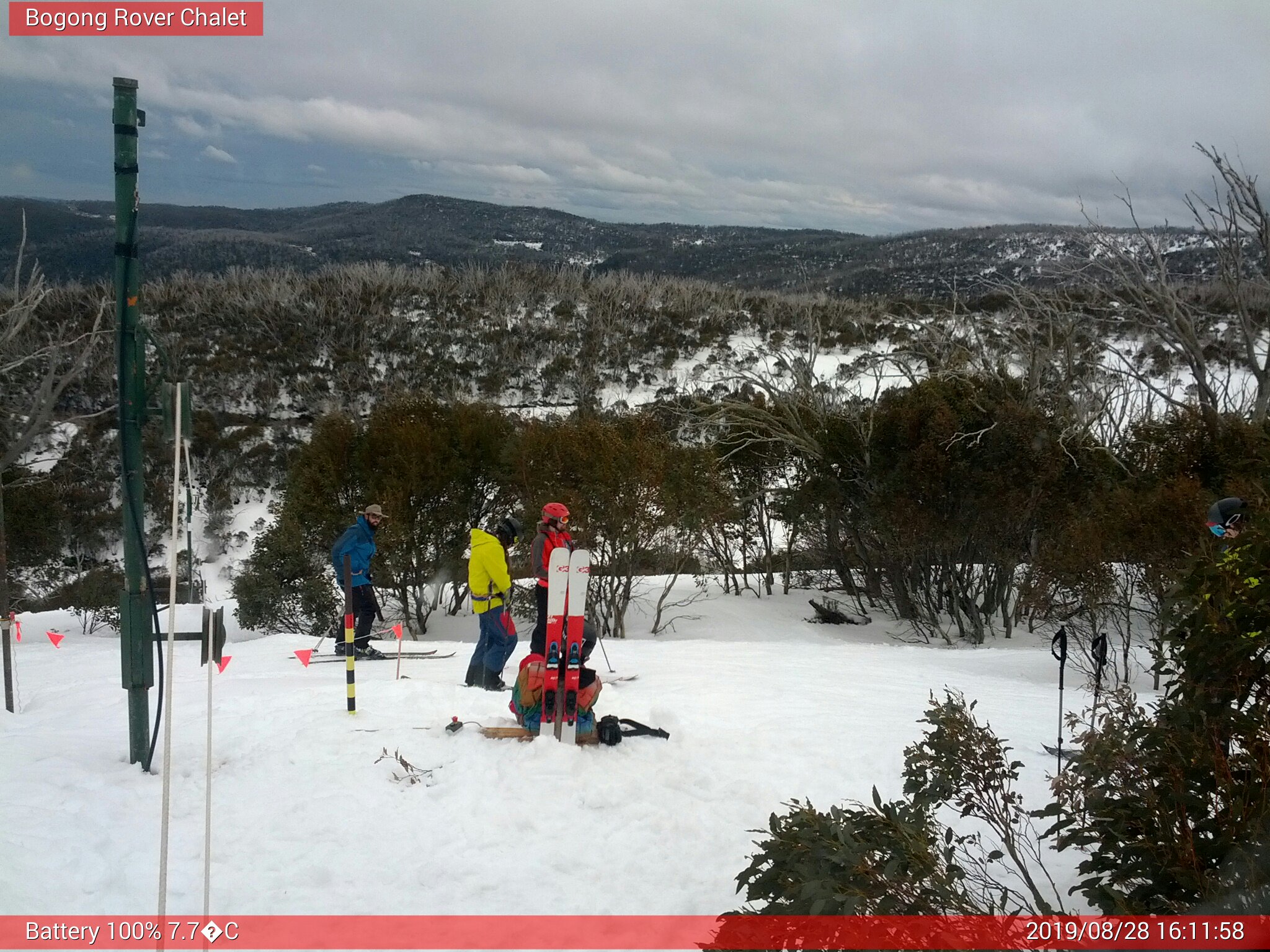 Bogong Web Cam 4:11pm Wednesday 28th of August 2019