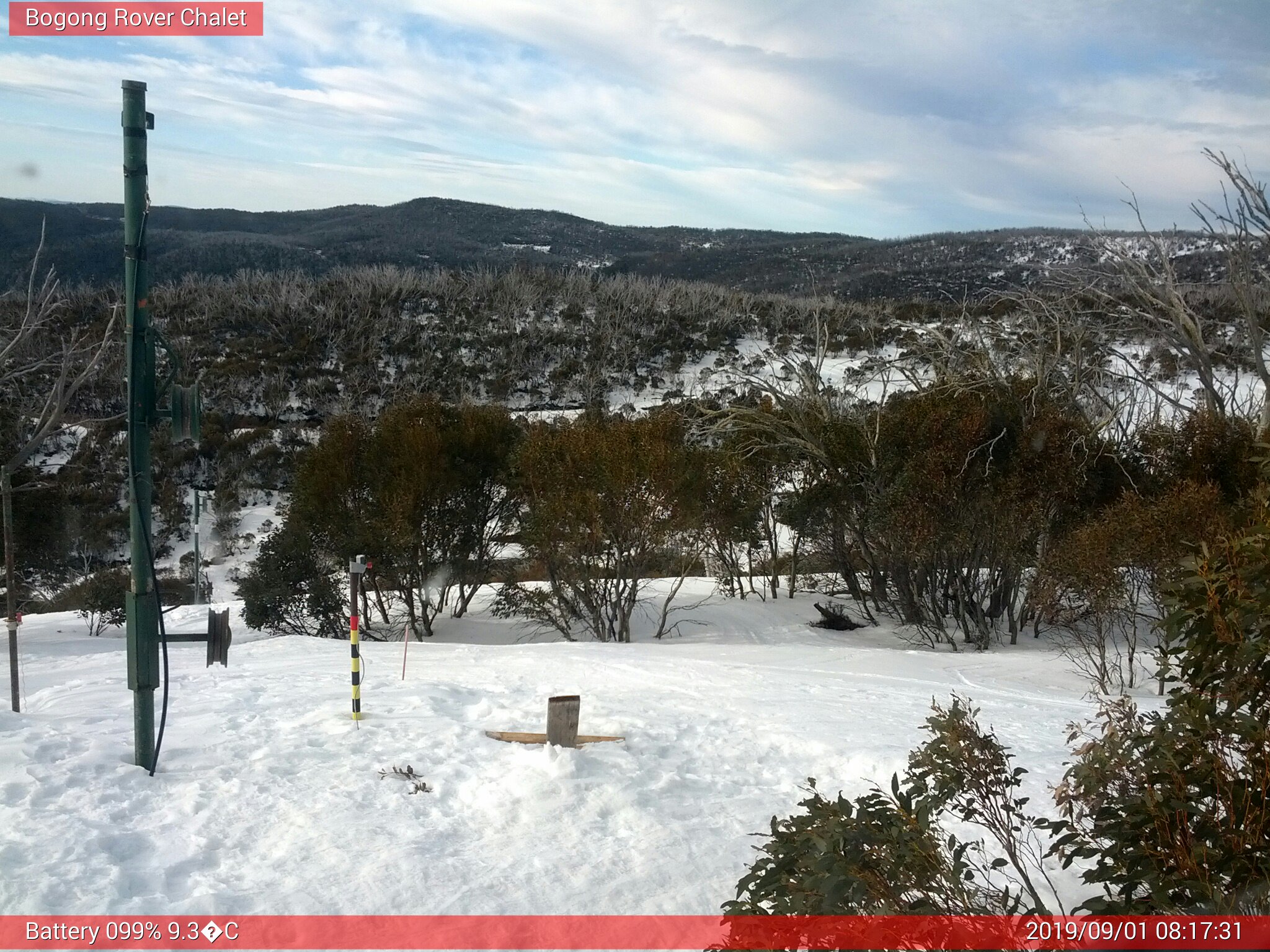 Bogong Web Cam 8:17am Sunday 1st of September 2019