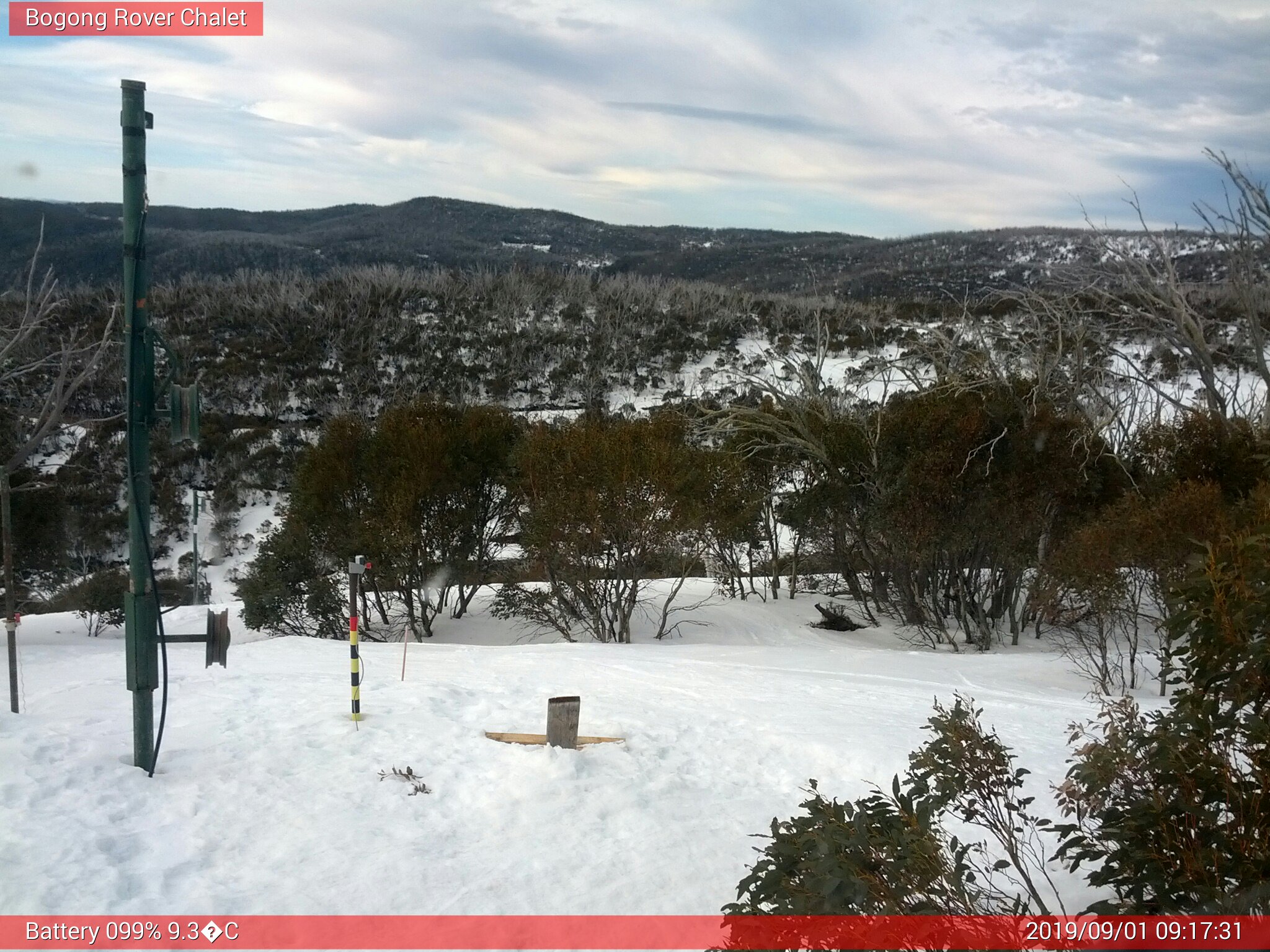 Bogong Web Cam 9:17am Sunday 1st of September 2019